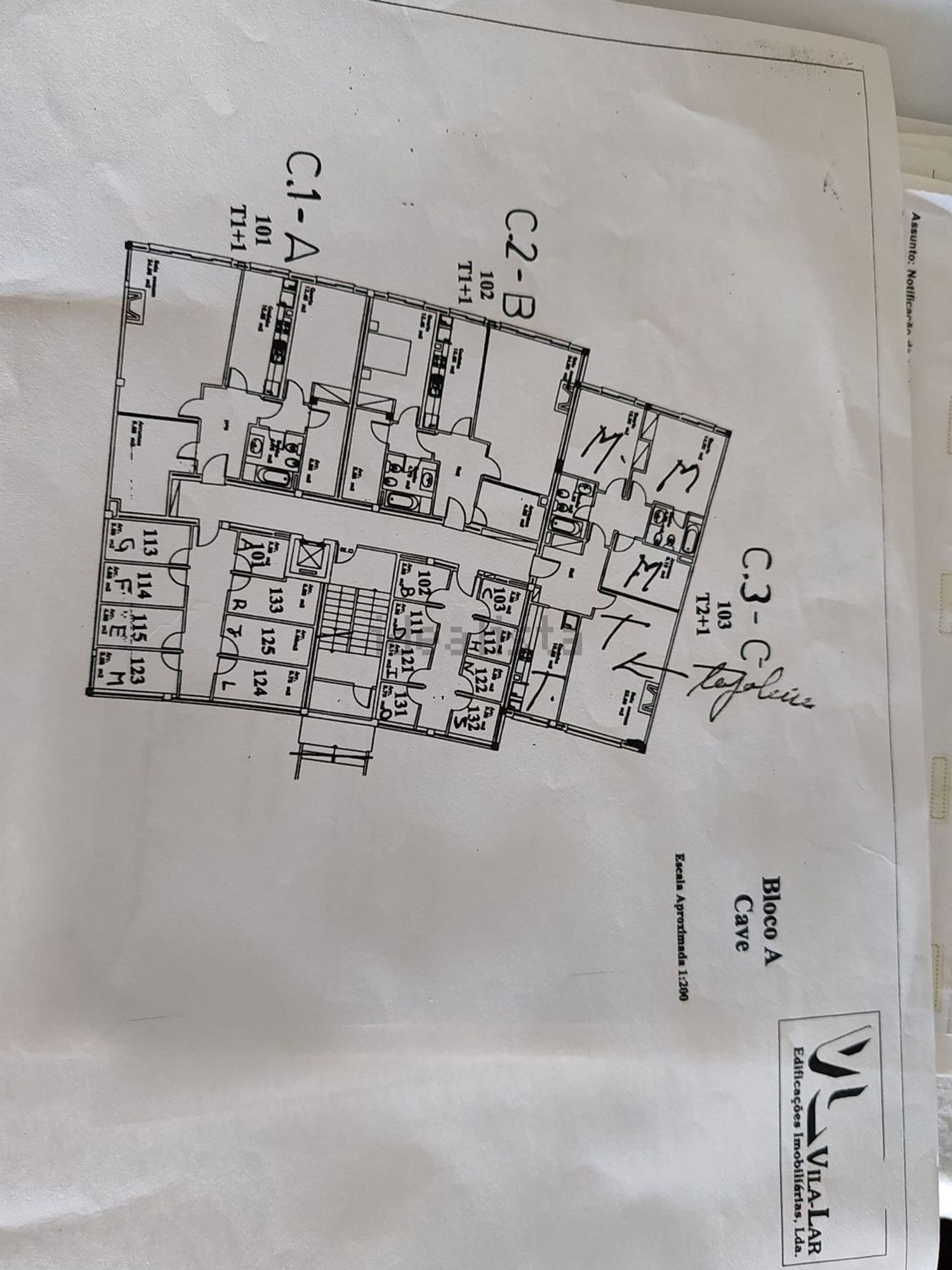 公寓 t1出售在Rua de Baiza, 1044 - 平面图