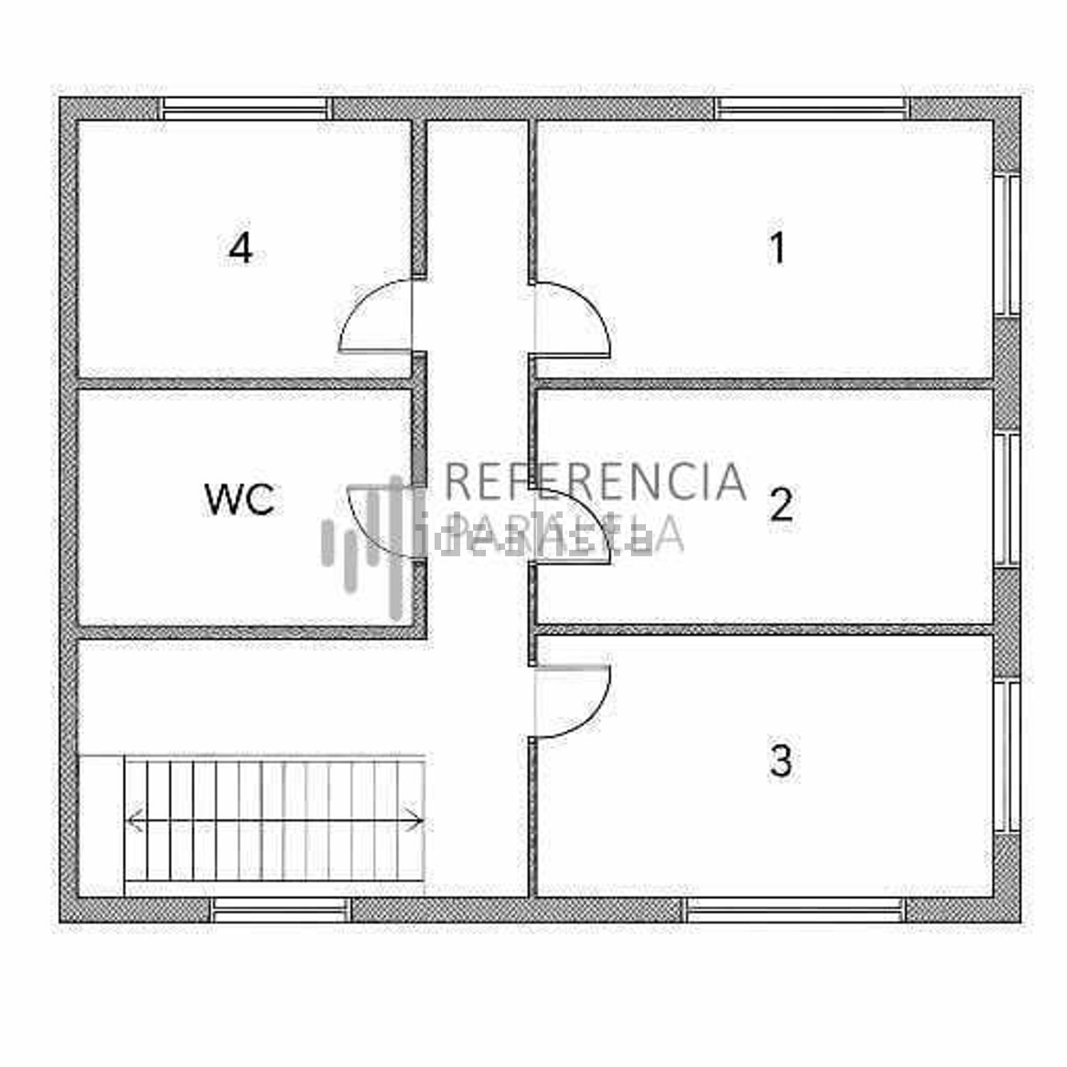 小楼房或别墅出售在 Vila Nova de Anha - 平面图