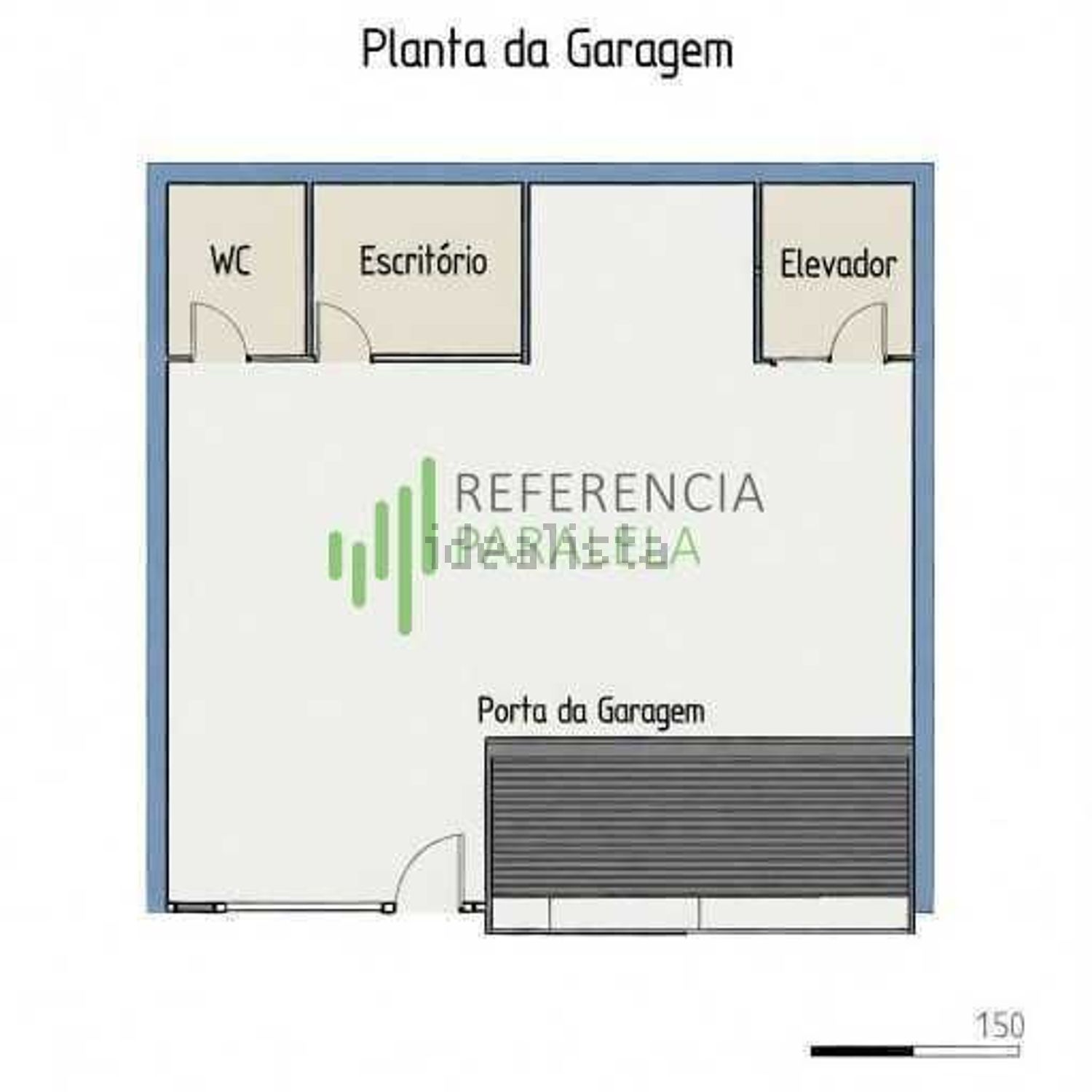 小楼房或别墅出售在 Vila Nova de Anha - 平面图