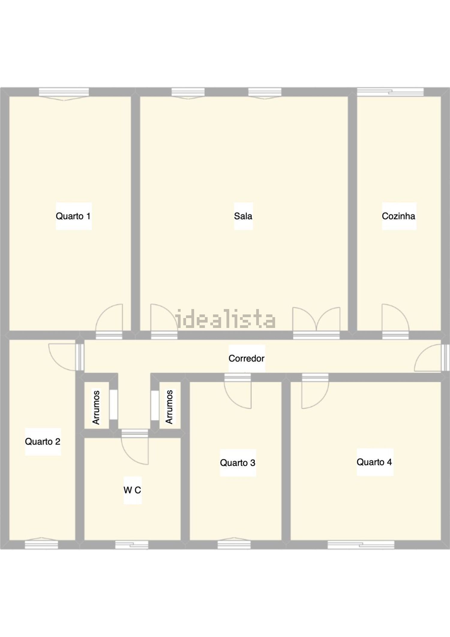 公寓 t4出售在 Bairro de Alvalade - 平面图