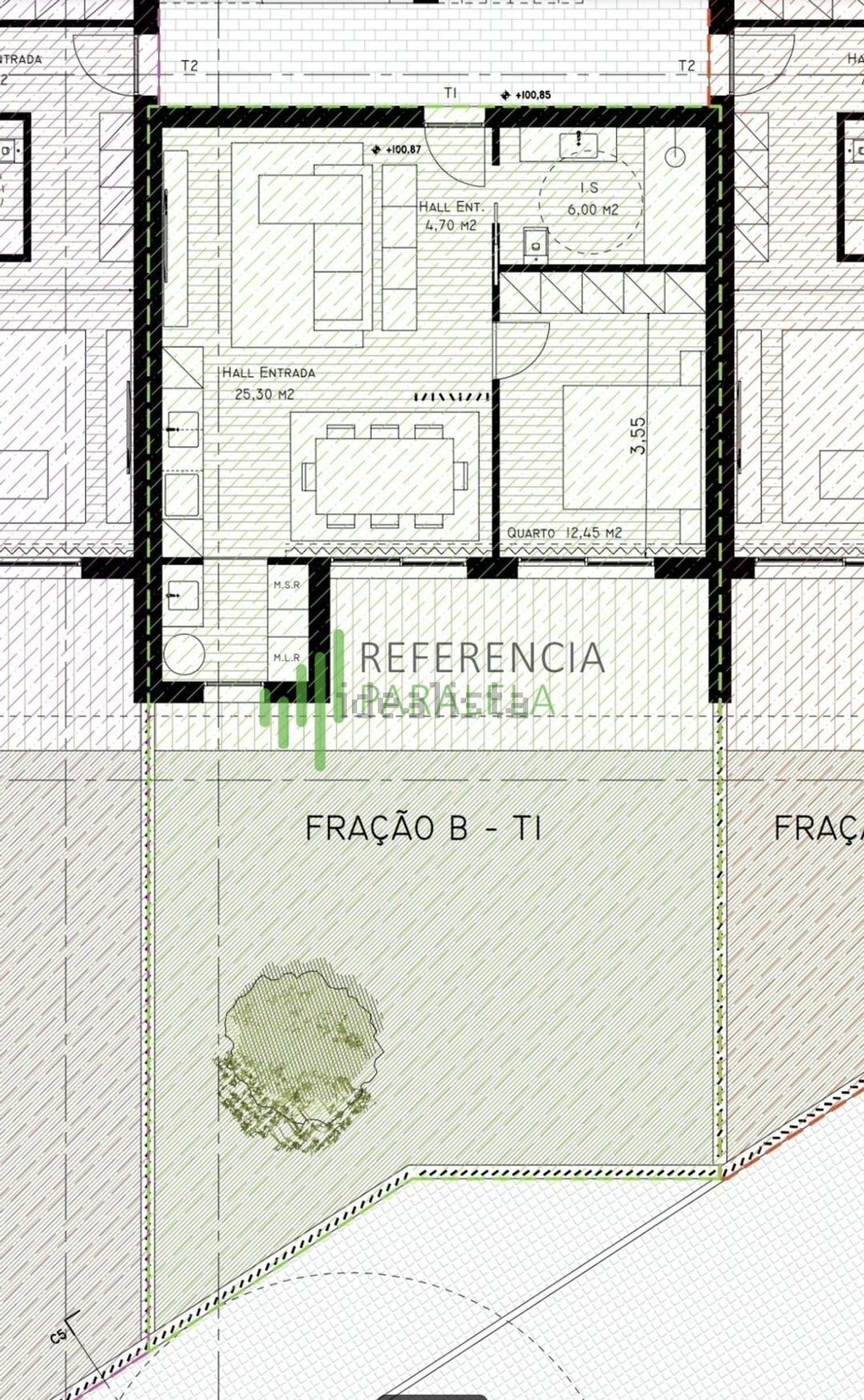 公寓 t1出售在 Vila Nova de Anha - 平面图