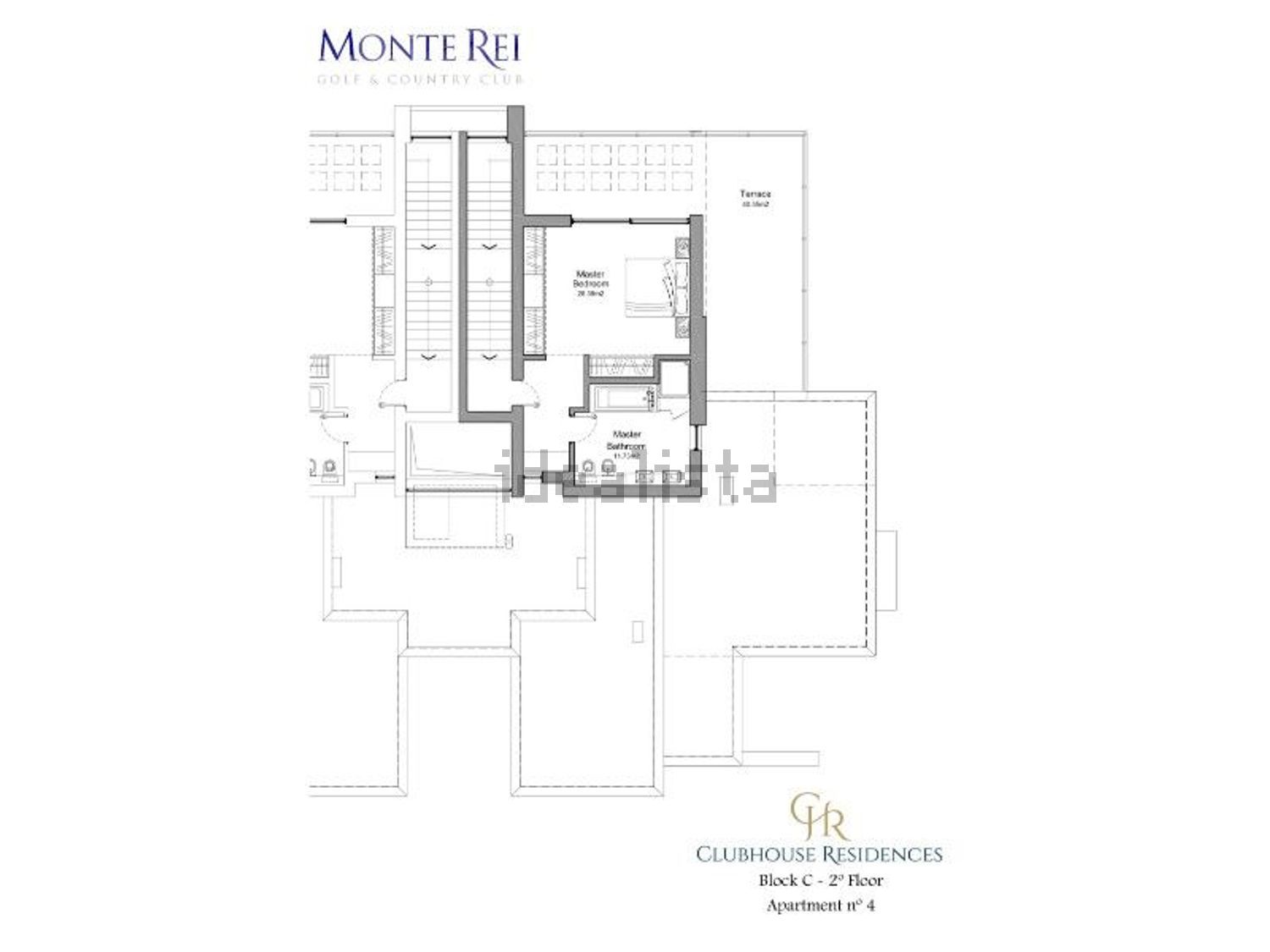 公寓 t3出售在 Urbanização Monte Rei Golf & Country Club s/n - 平面图