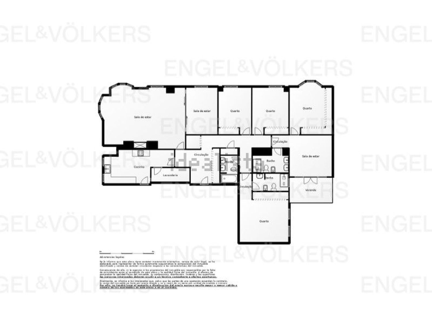 公寓 t4出售在 Amoreiras - 平面图