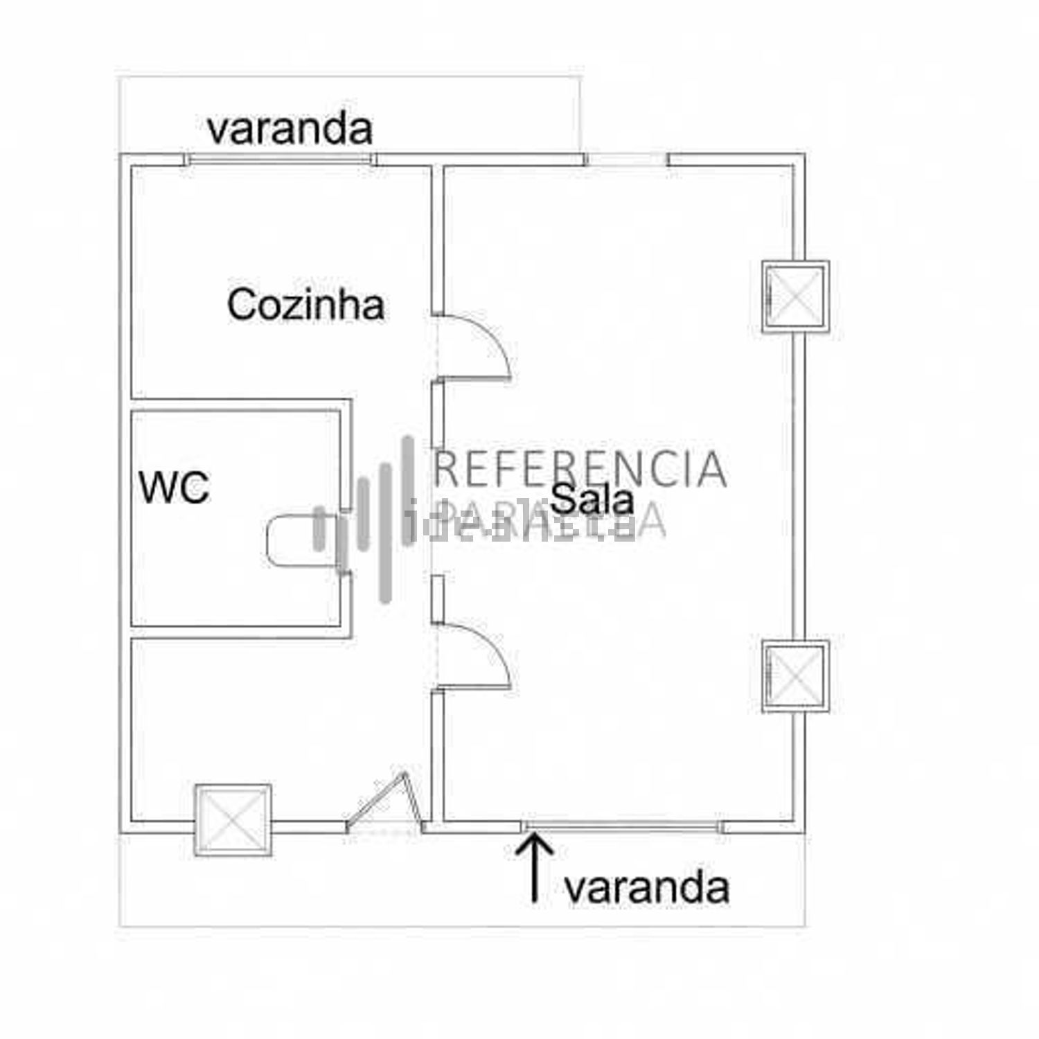 小楼房或别墅出售在 Vila Nova de Anha - 平面图