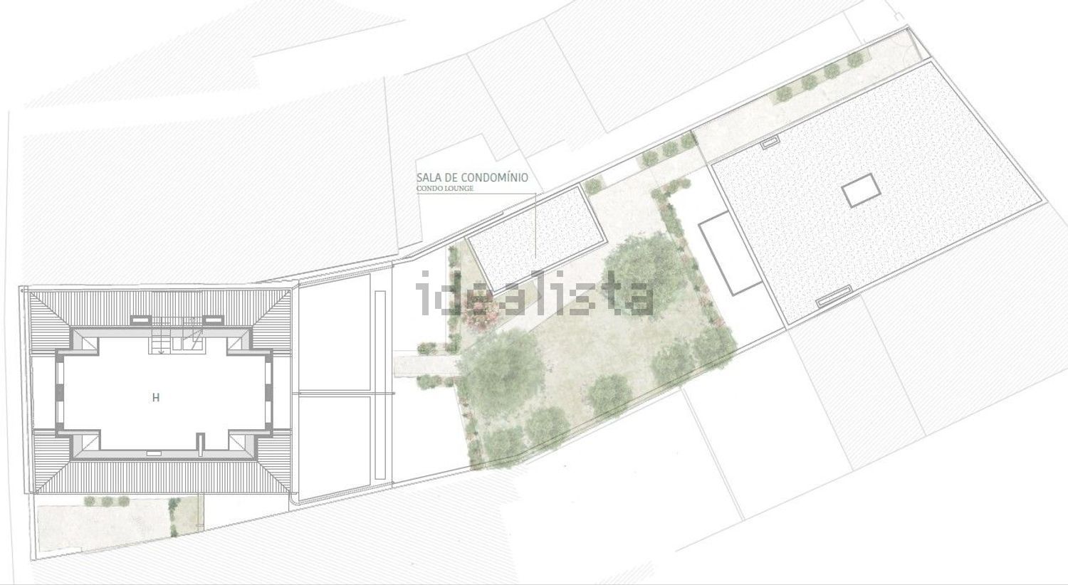 T0（单人公寓）出售在 Centro Histórico de Leça - 平面图
