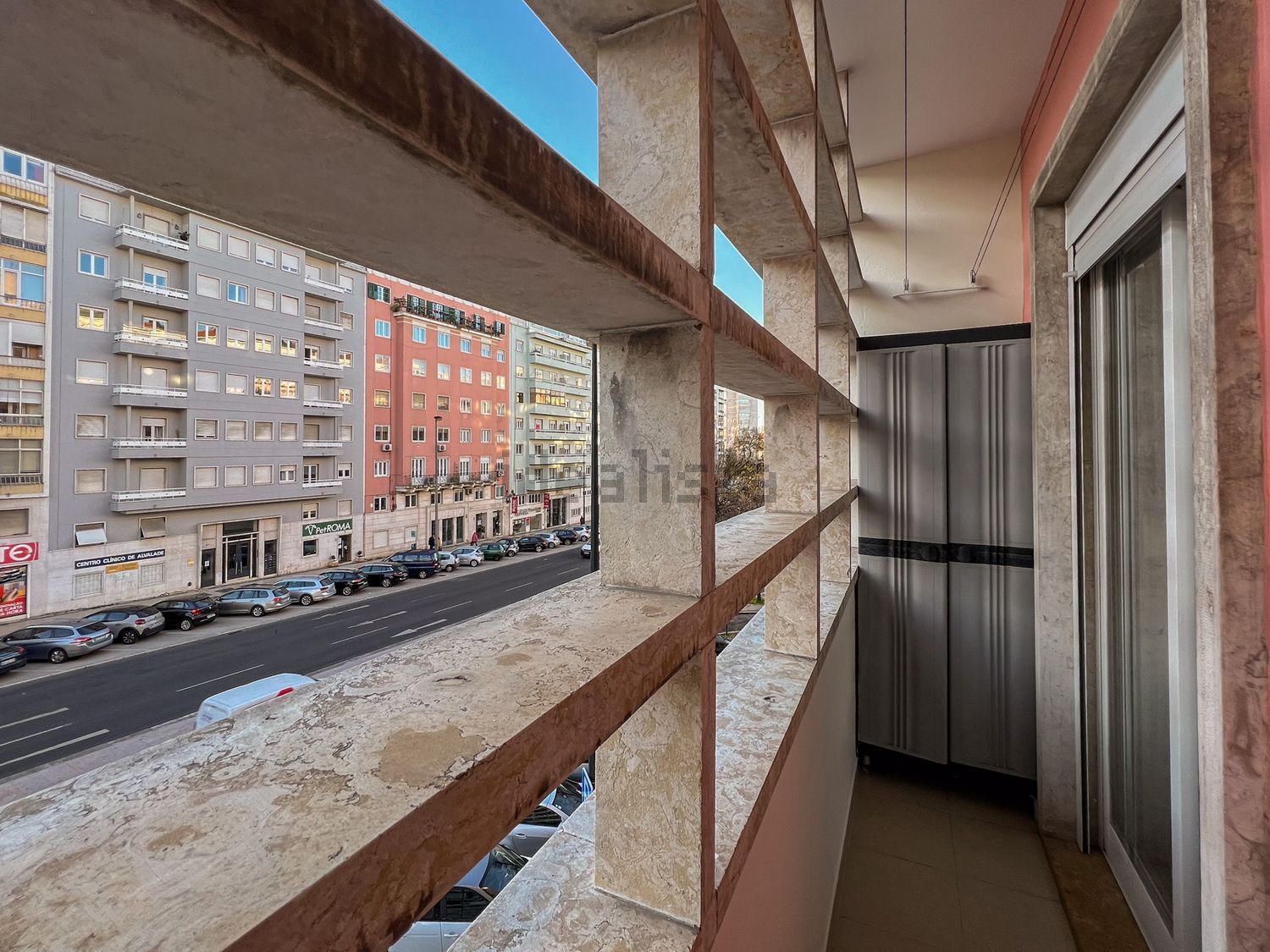 出租公寓 t2在Avenida de Roma - 阳台