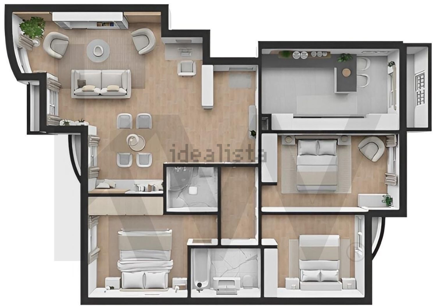 公寓 t3出售在 Alenquer - 平面图