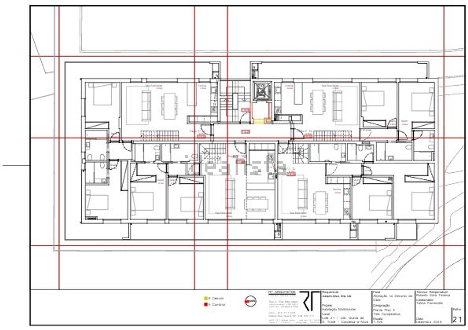 公寓 t4出售在Rua da Quinta São Tomé s/n - 平面图