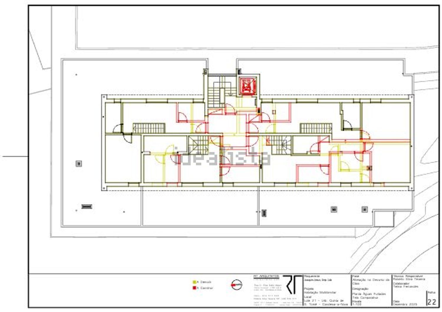 公寓 t4出售在Rua da Quinta São Tomé s/n - 平面图