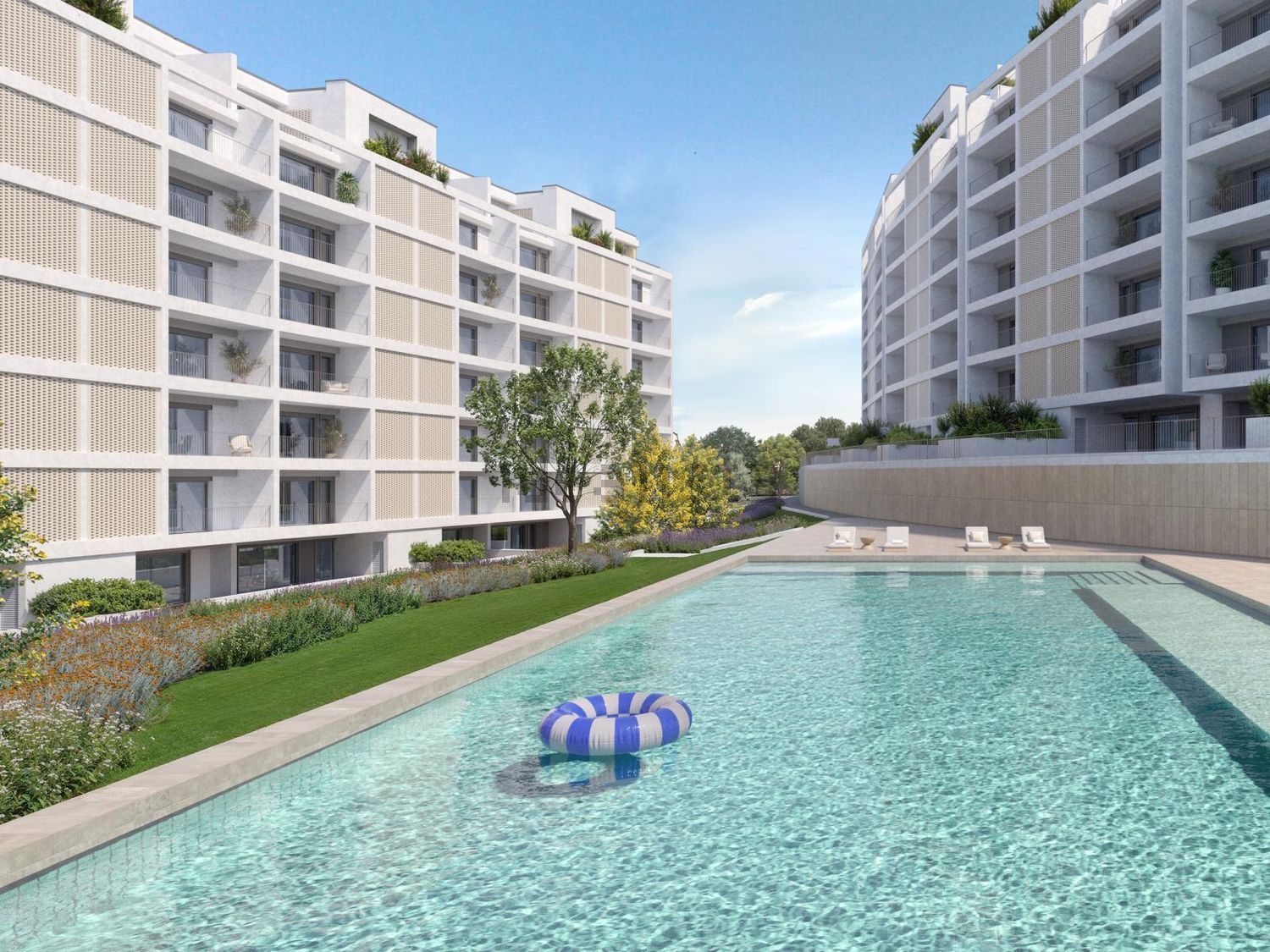 公寓 t4出售在Rua Amadeo de Souza Cardoso, 1 - 游泳池