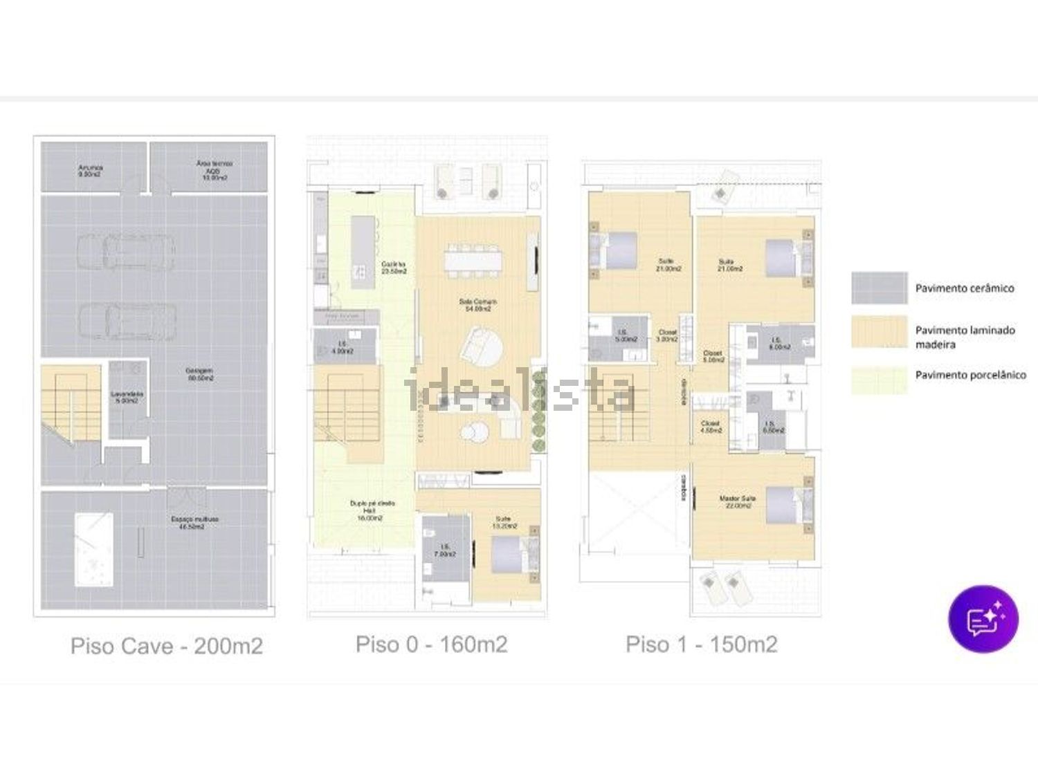 小楼房或独栋别墅出售在 Vila Franca de Xira - 平面图