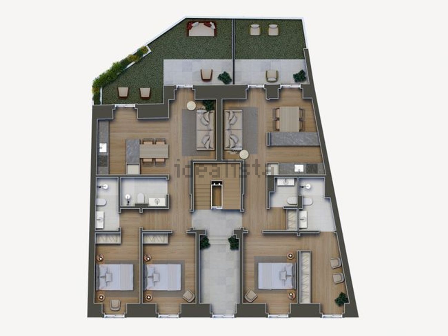 公寓 t1出售在Rua de São Ciro - 平面图