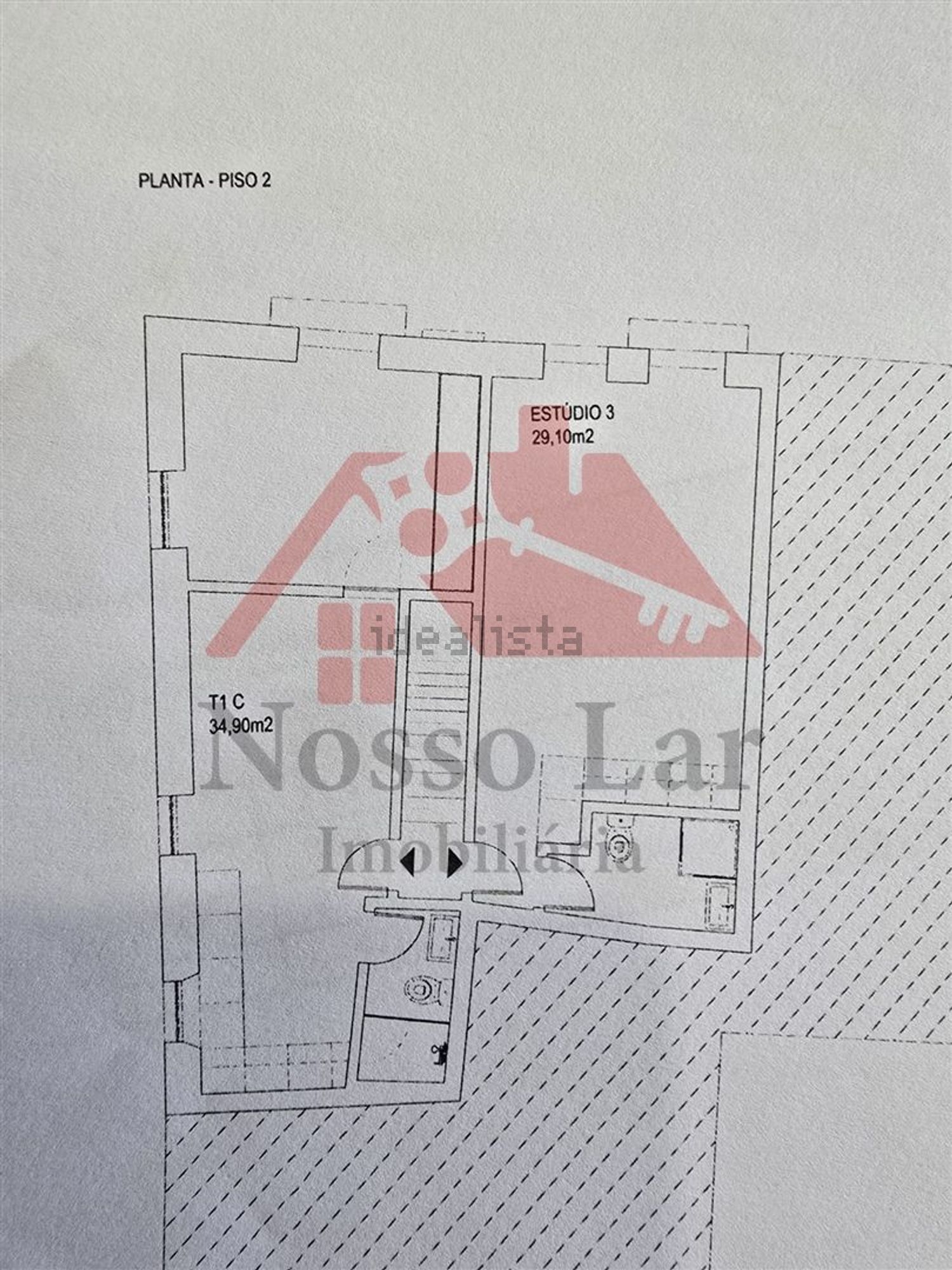 公寓 t1出售在Rua da Alegria, 28 - 平面图