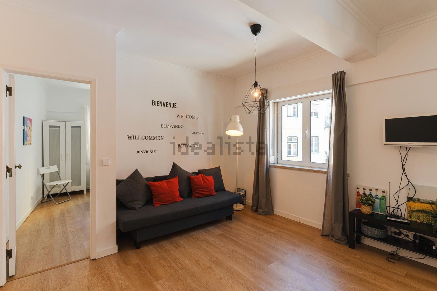 公寓 t2出售在 Príncipe Real - São Bento - 客厅