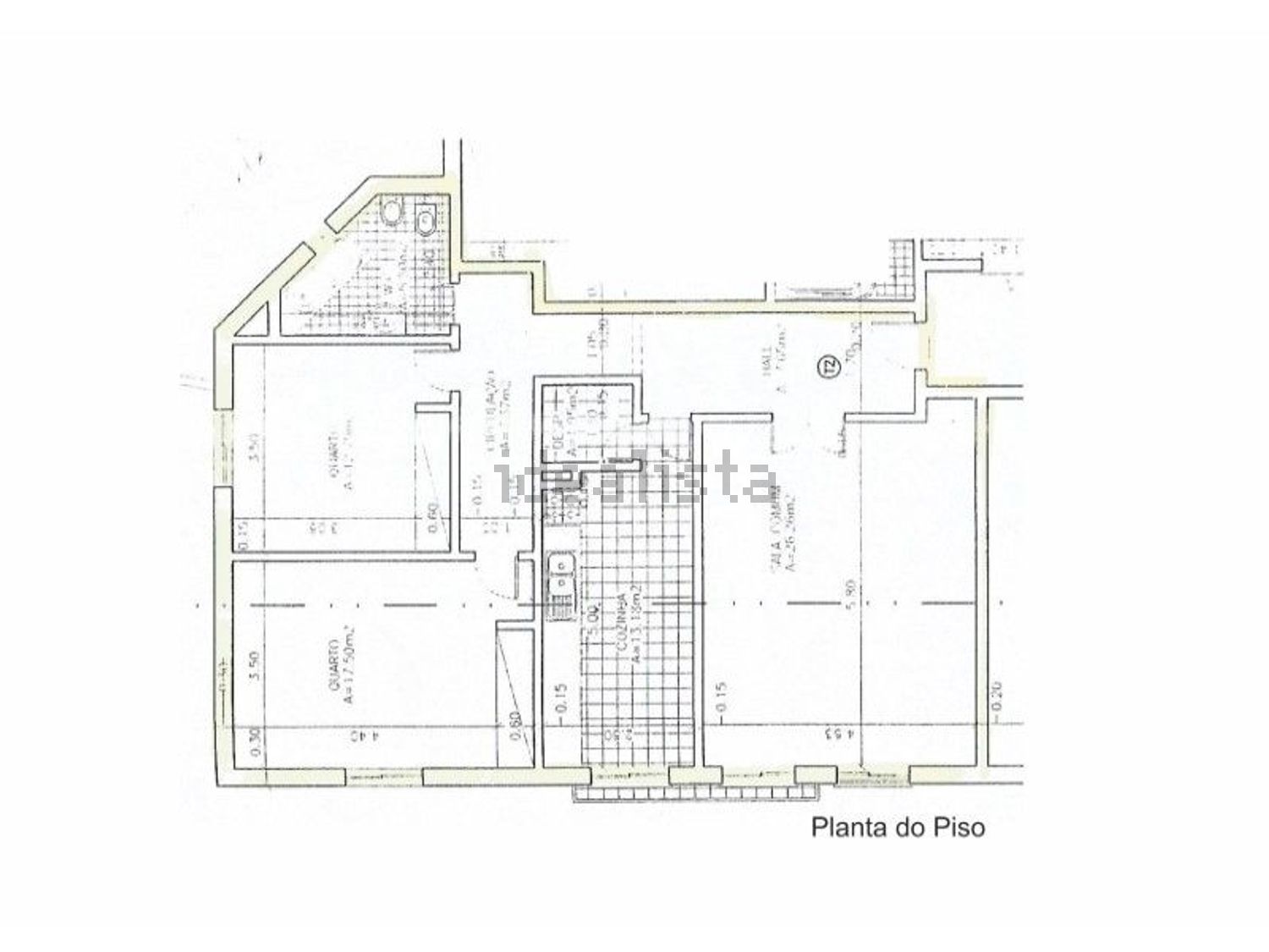 公寓 t2出售在 Venda do Pinheiro e Santo Estêvão das Galés - 平面图