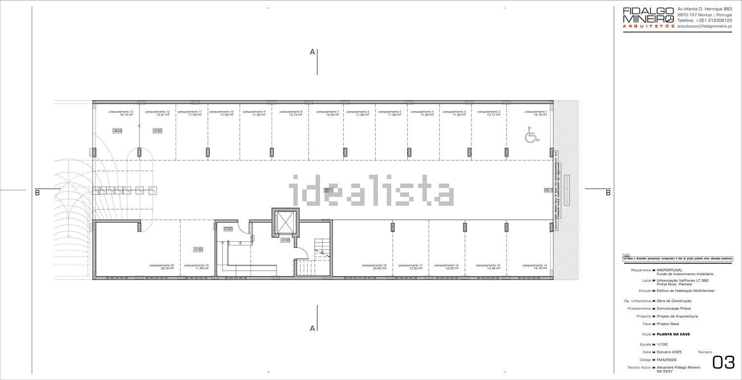 公寓 t3出售在Avenida dos Ferroviarios, 85 - 平面图