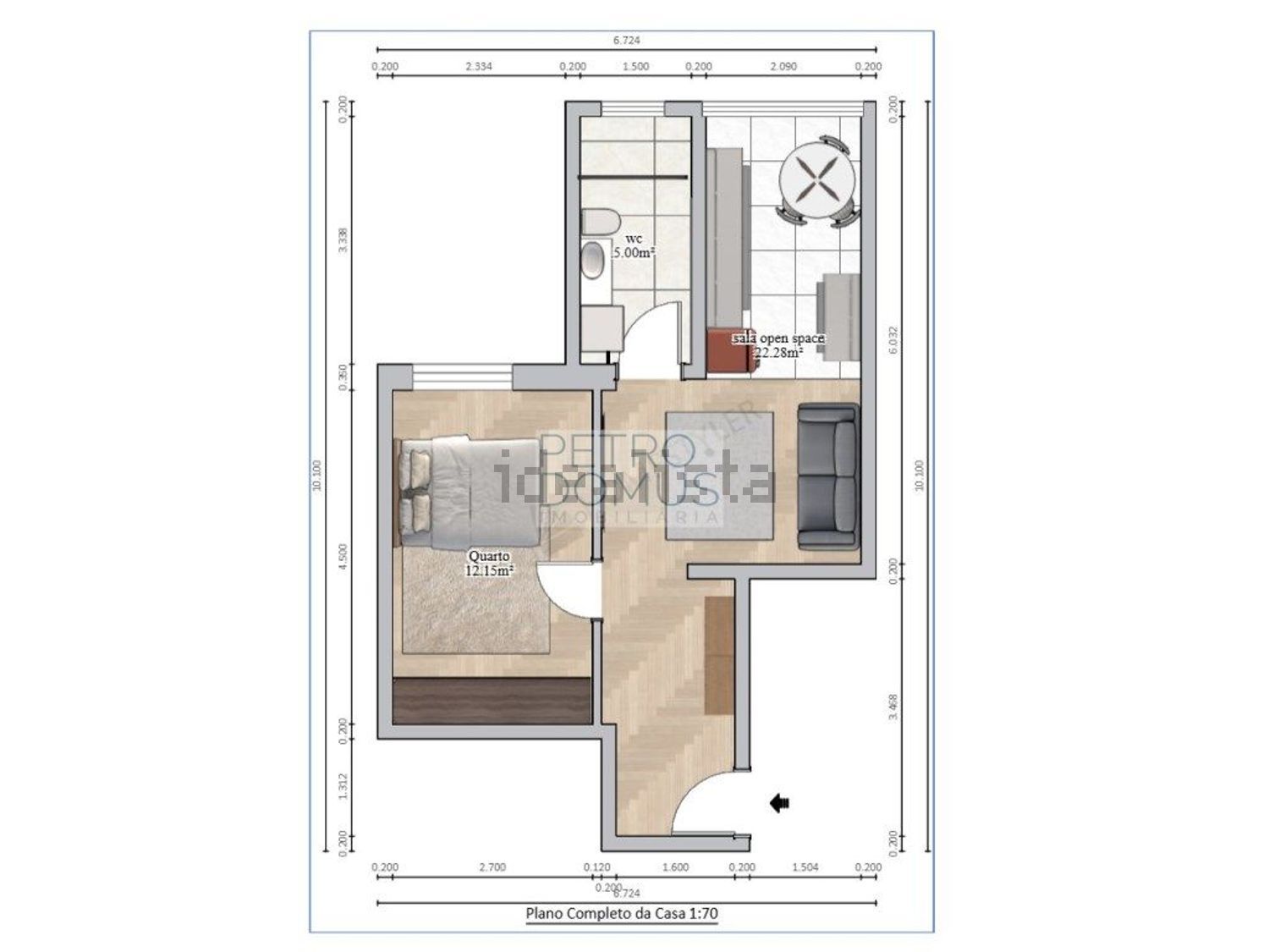 公寓 t1出售在Avenida Mouzinho de Albuquerque - 平面图