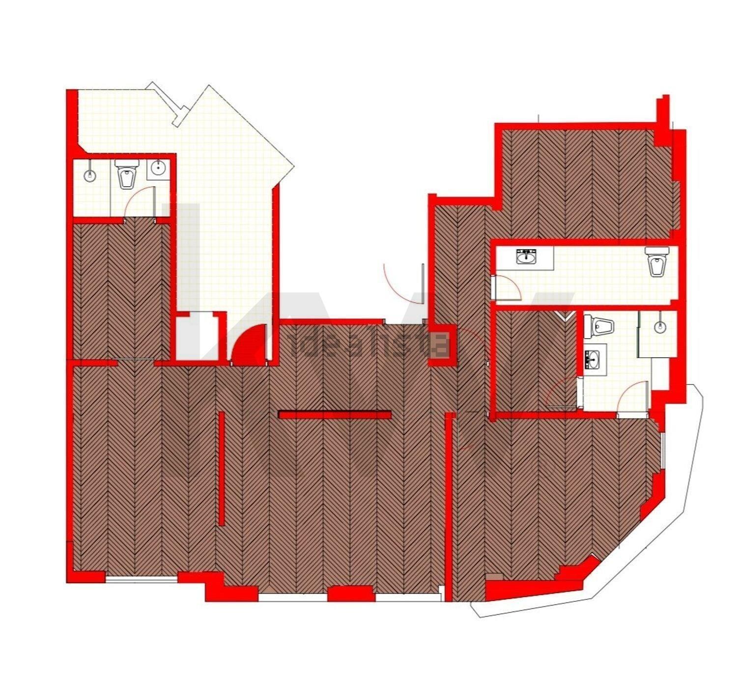 公寓 t3出售在Rua de Buenos Aires s/n - 平面图