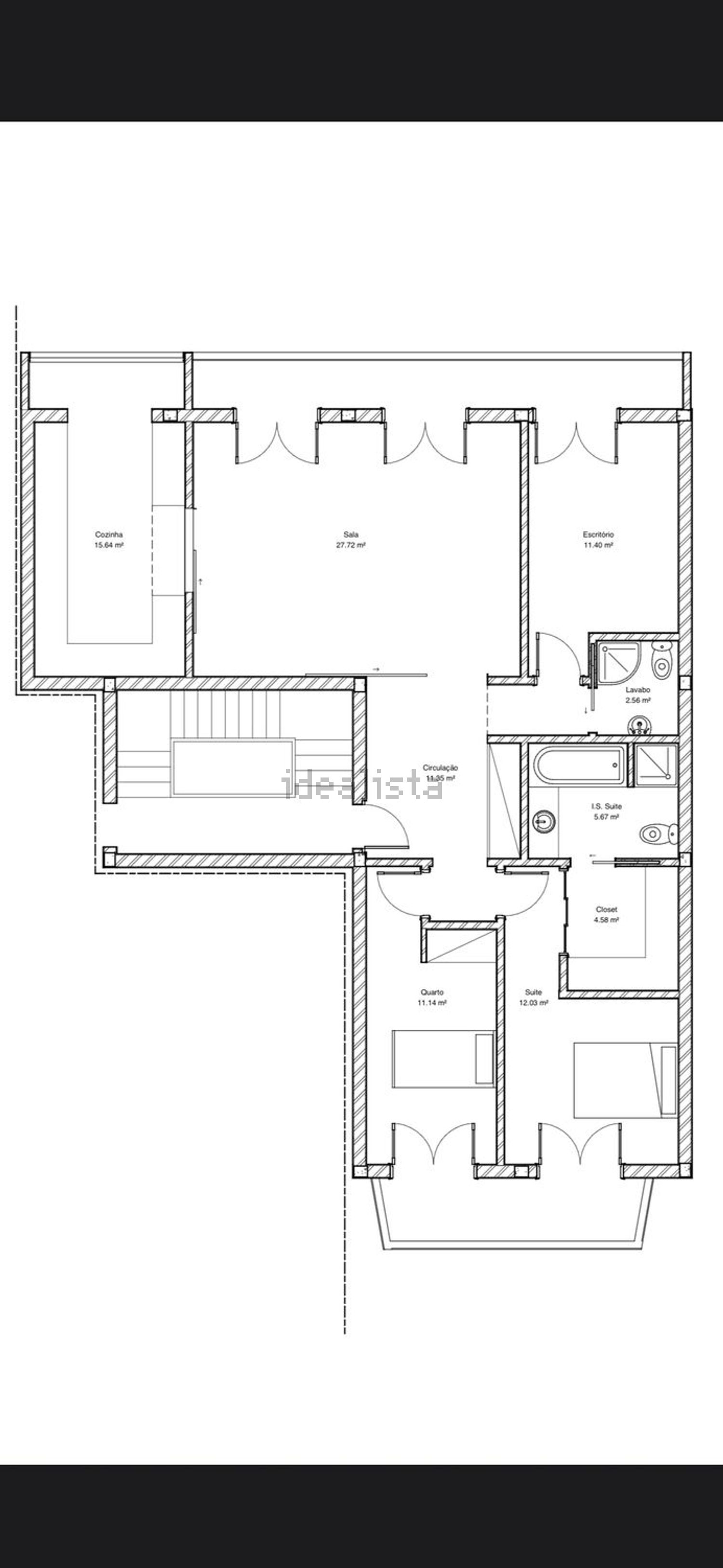 公寓 t3出售在Rua da Liberdade, 15 - 平面图
