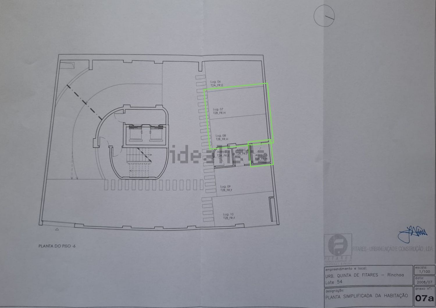 公寓 t2出售在Avenida do Parque, 57 - 平面图