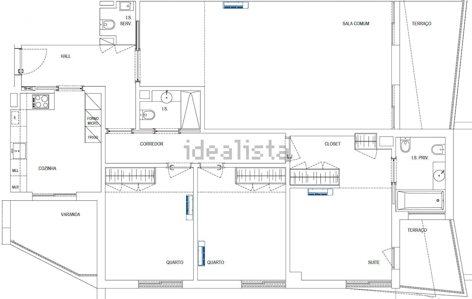 公寓 t3出售在Alameda dos Pinheiros, 61 - 平面图