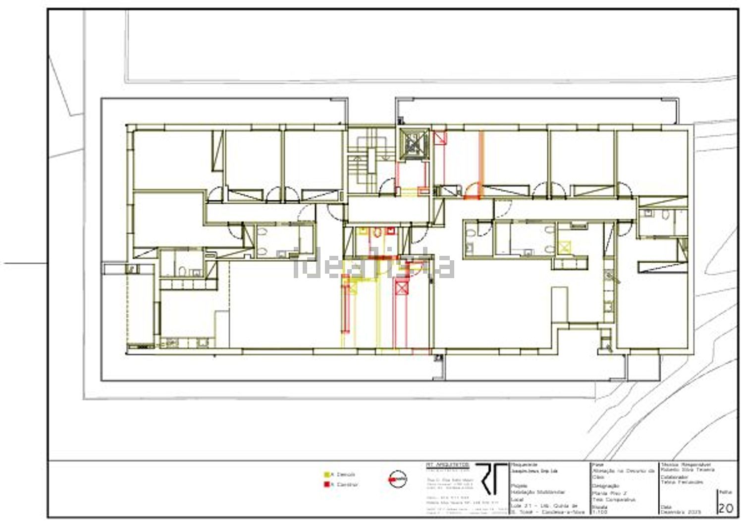 公寓 t4出售在Rua da Quinta São Tomé s/n - 平面图
