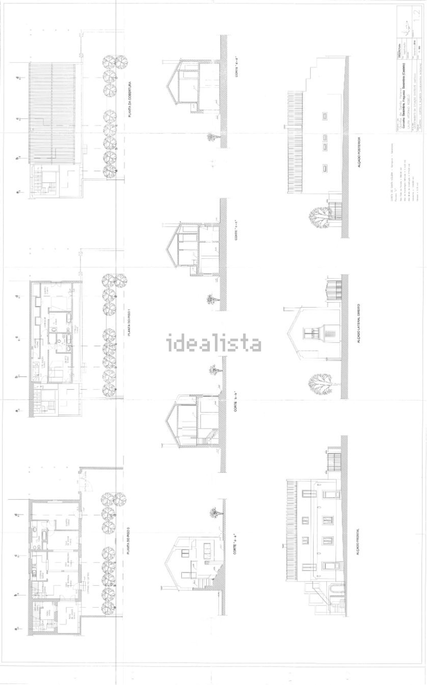 小楼房或独栋别墅出售在Rua dos Casais Ricos - 平面图