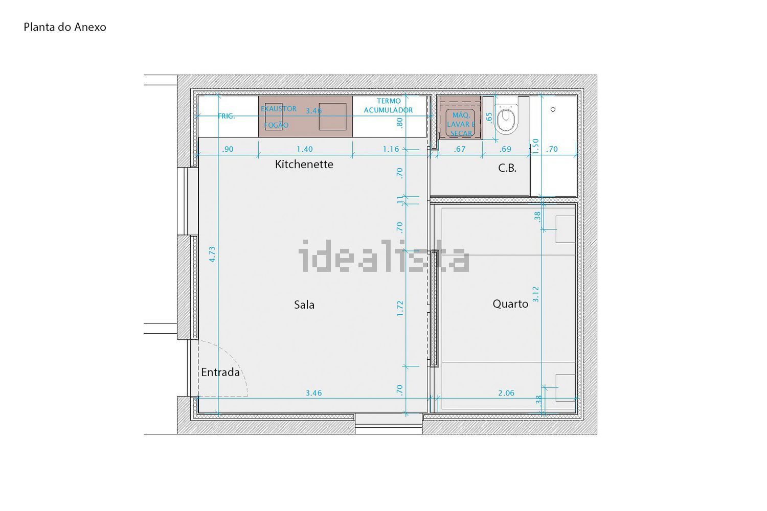 公寓 t2出售在Rua Conde Castro Guimarães, 55 - 平面图