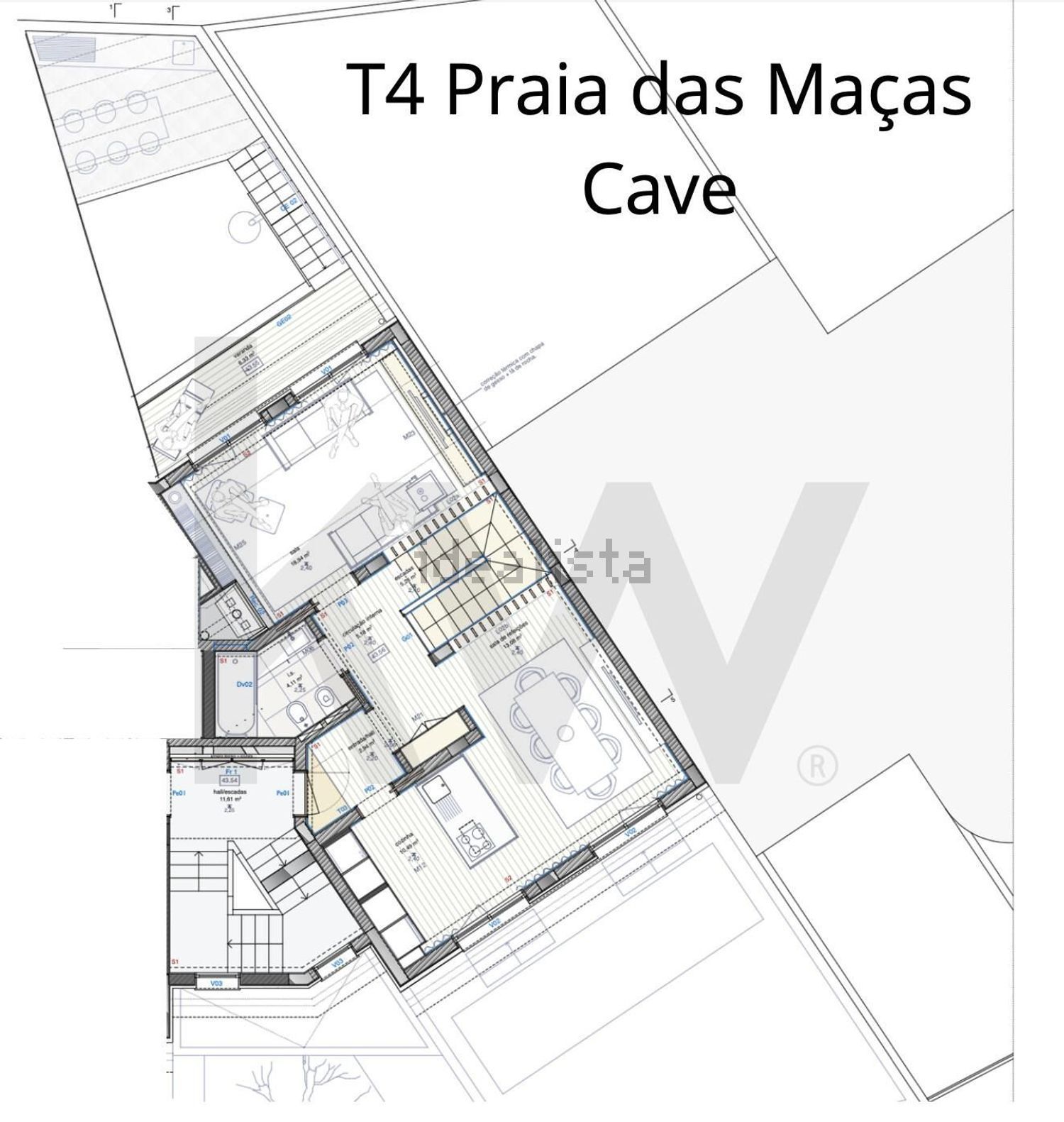 复式公寓出售在 Azenhas do Mar - Praia das Maças - Praia Grande - 平面图