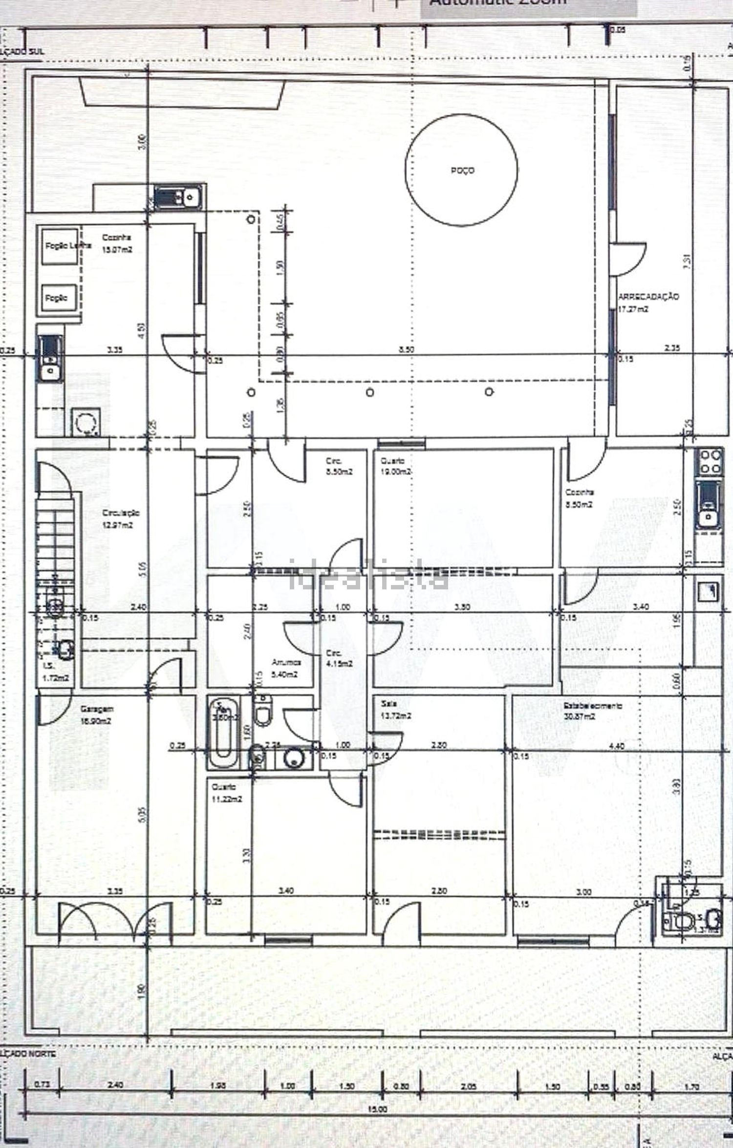 小楼房或别墅出售在 Bairro Assunção - Bairro Alentejano - 平面图