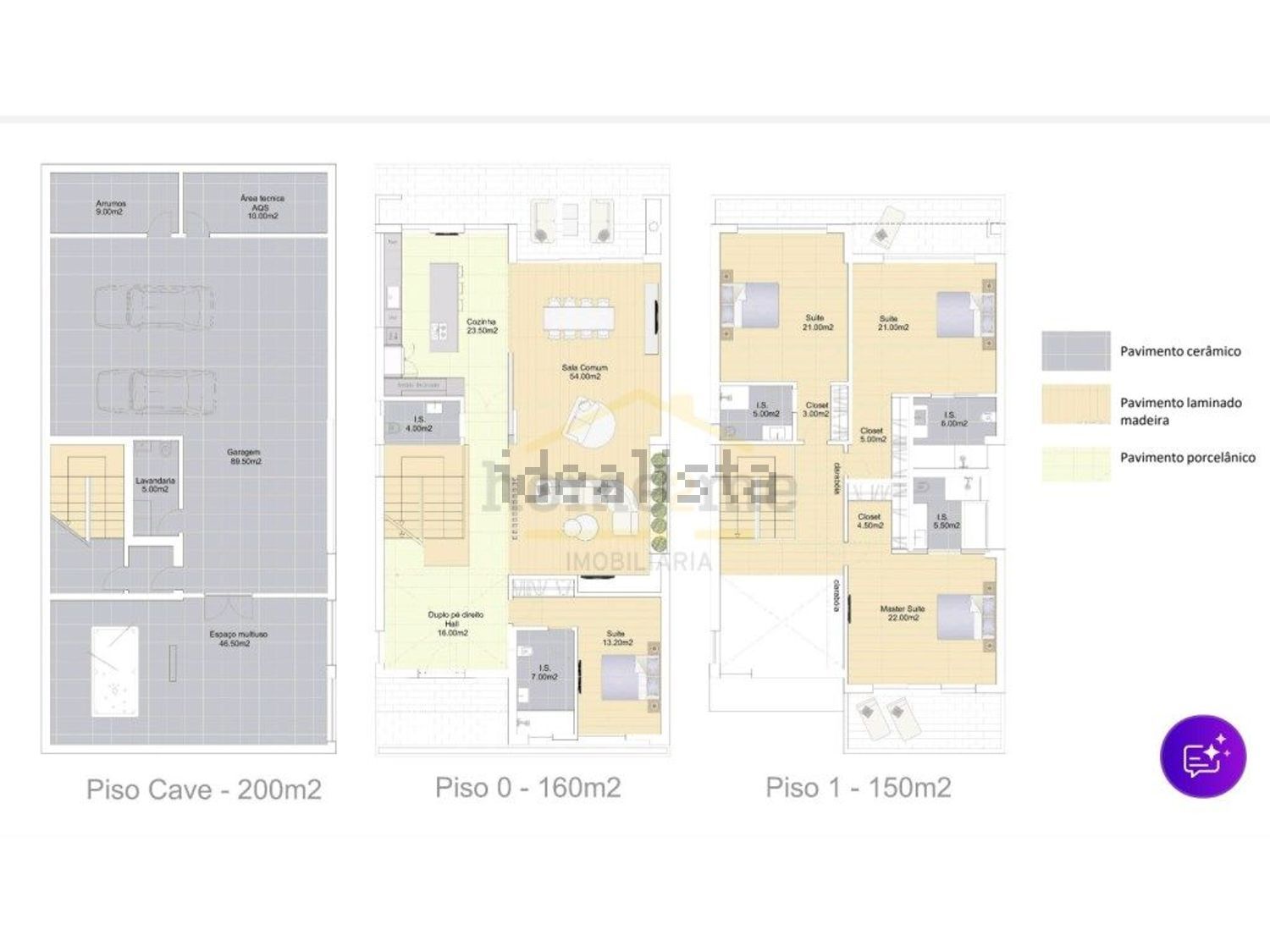 小楼房或独栋别墅出售在 Vila Franca de Xira - 平面图