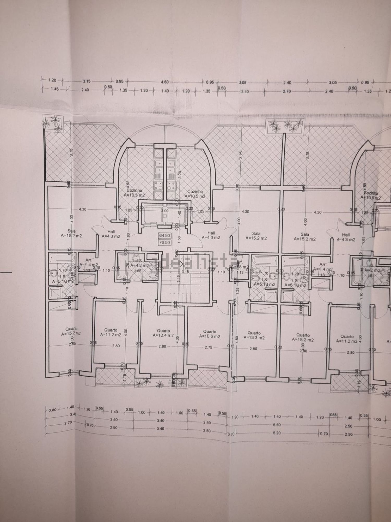 出租公寓 t2在Rua Miradouro do Sado, 7 - 平面图