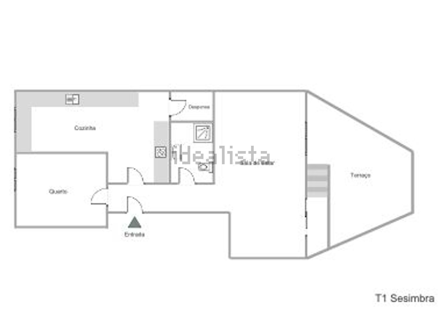公寓 t1出售在Rua Altinho da Cotovia - 平面图