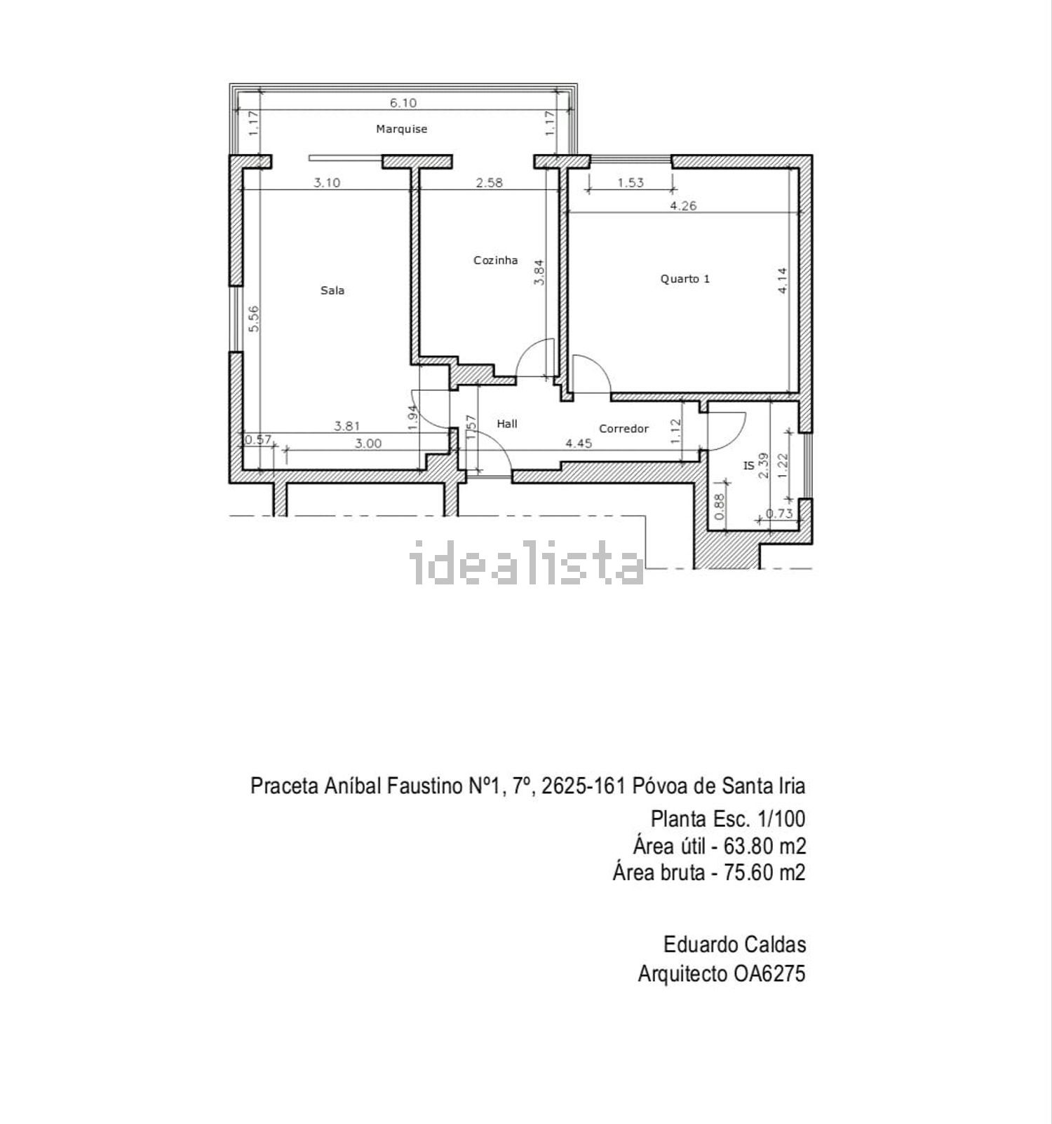 公寓 t1出售在Praceta Aníbal Faustino s/n - 平面图