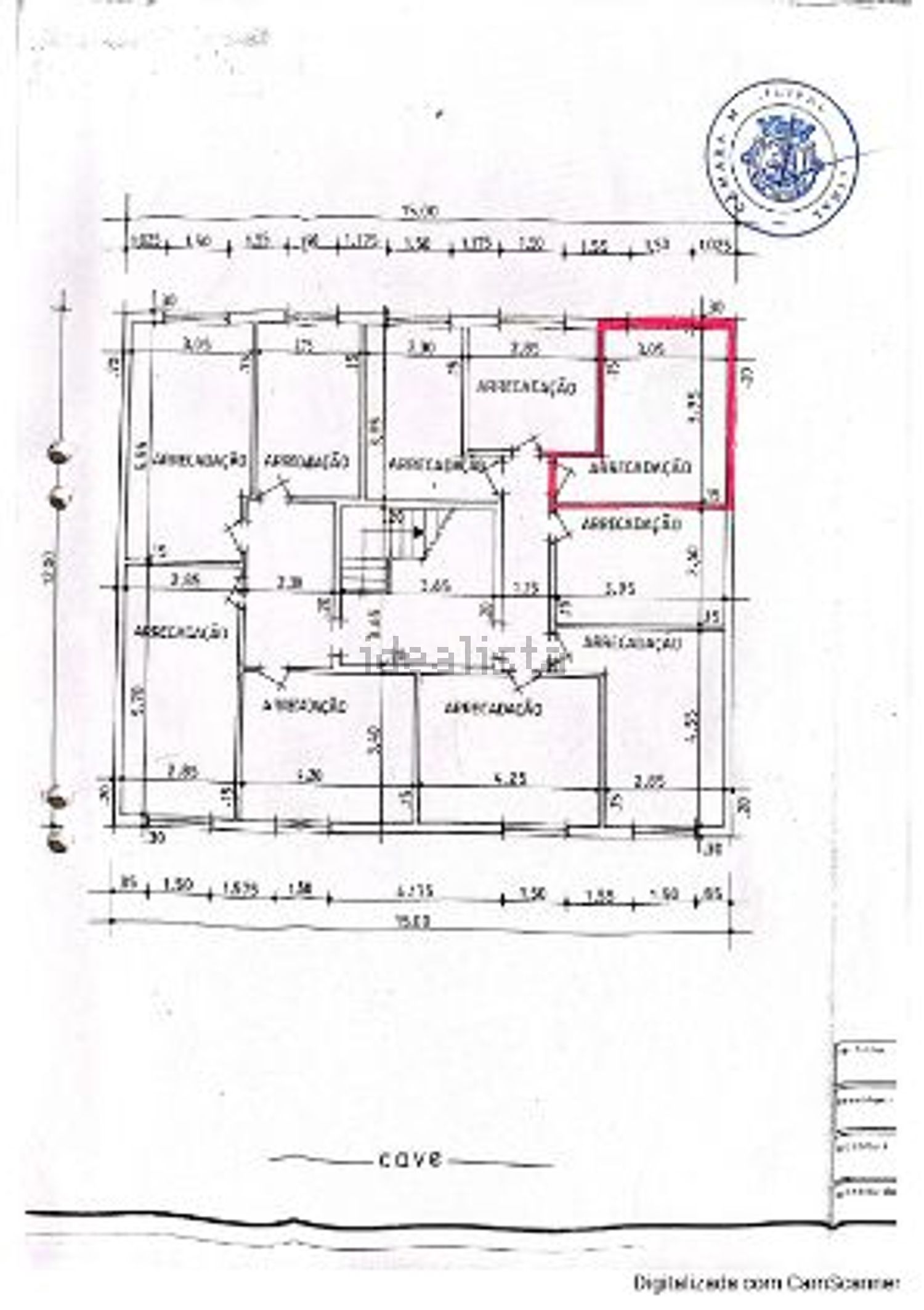 公寓 t3出售在Alameda dos Bombeiros Voluntários s/n - 平面图