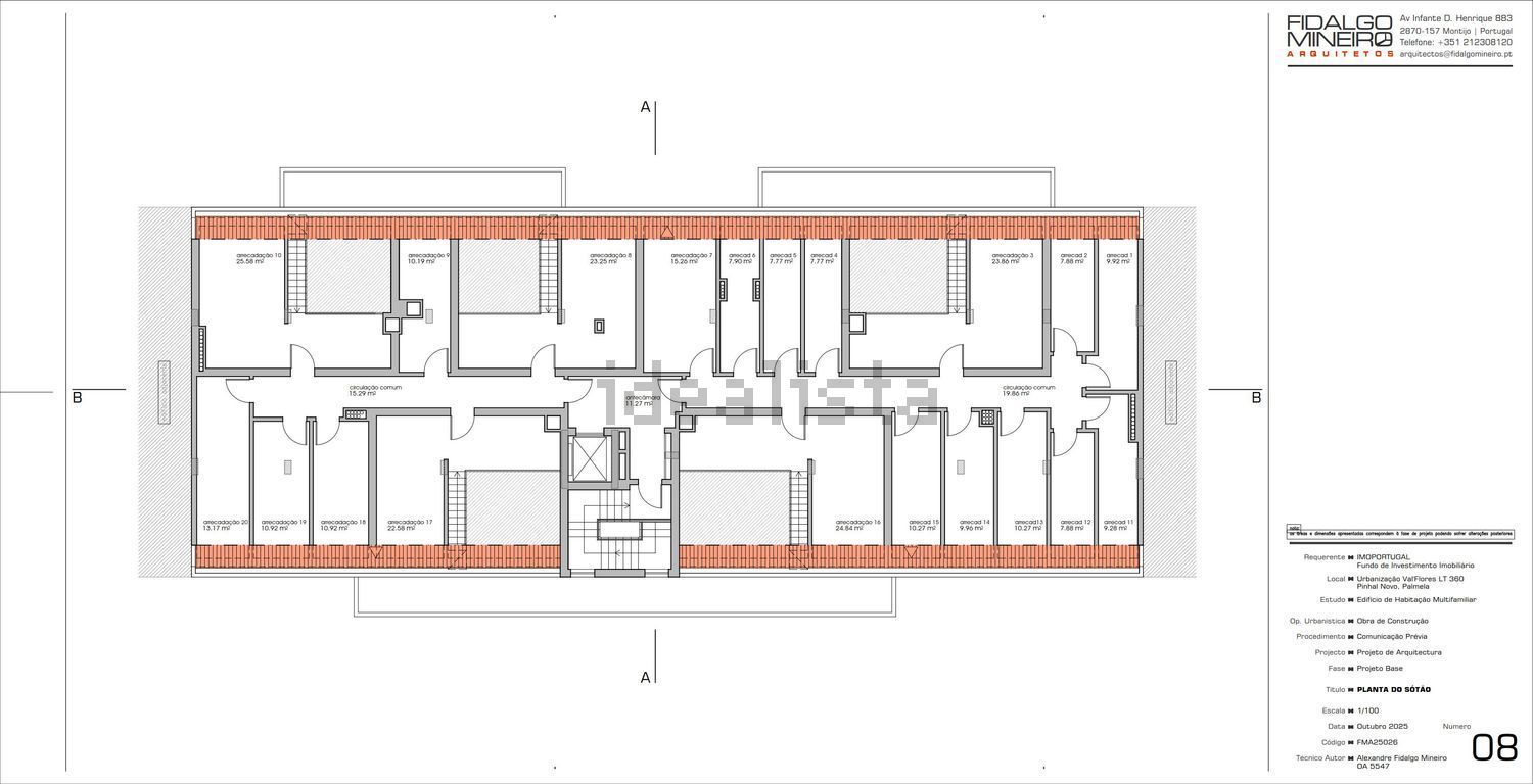 公寓 t3出售在Avenida dos Ferroviarios, 85 - 平面图