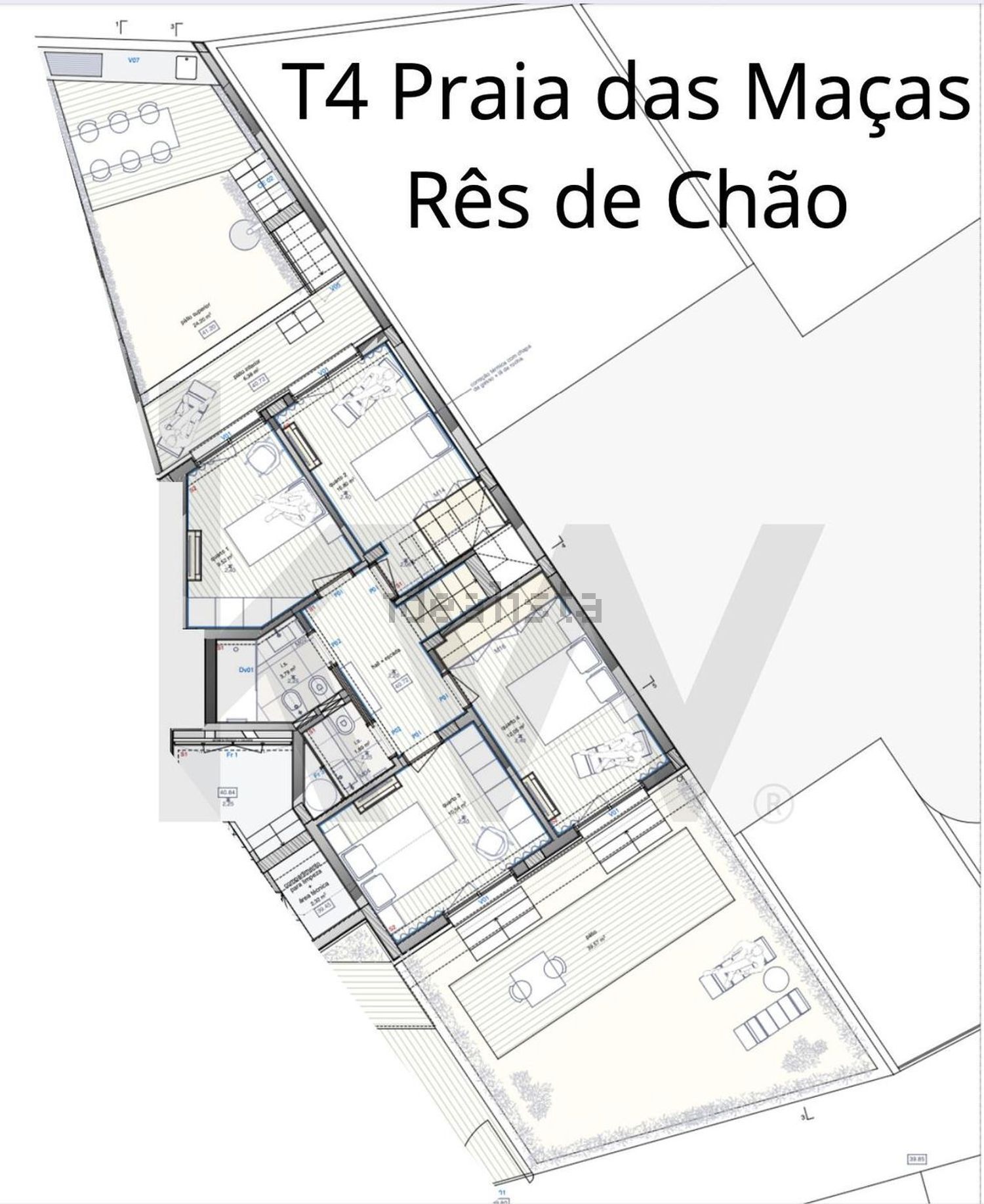 复式公寓出售在 Azenhas do Mar - Praia das Maças - Praia Grande - 平面图
