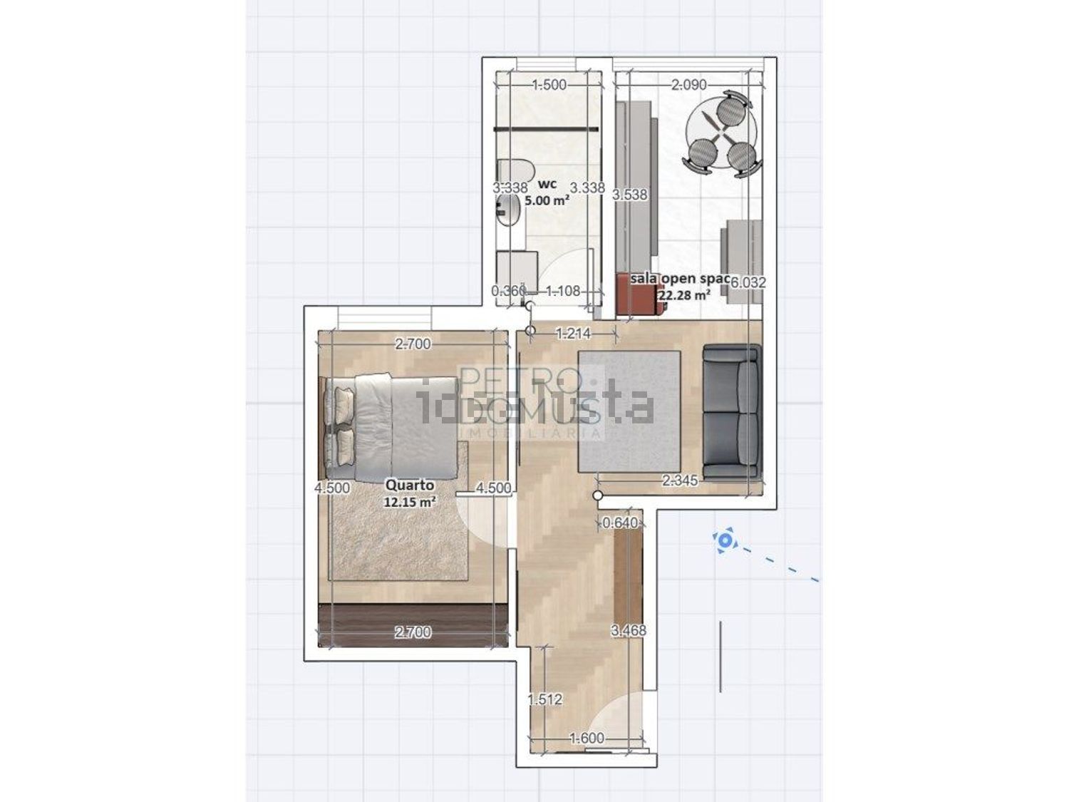 公寓 t1出售在Avenida Mouzinho de Albuquerque - 平面图