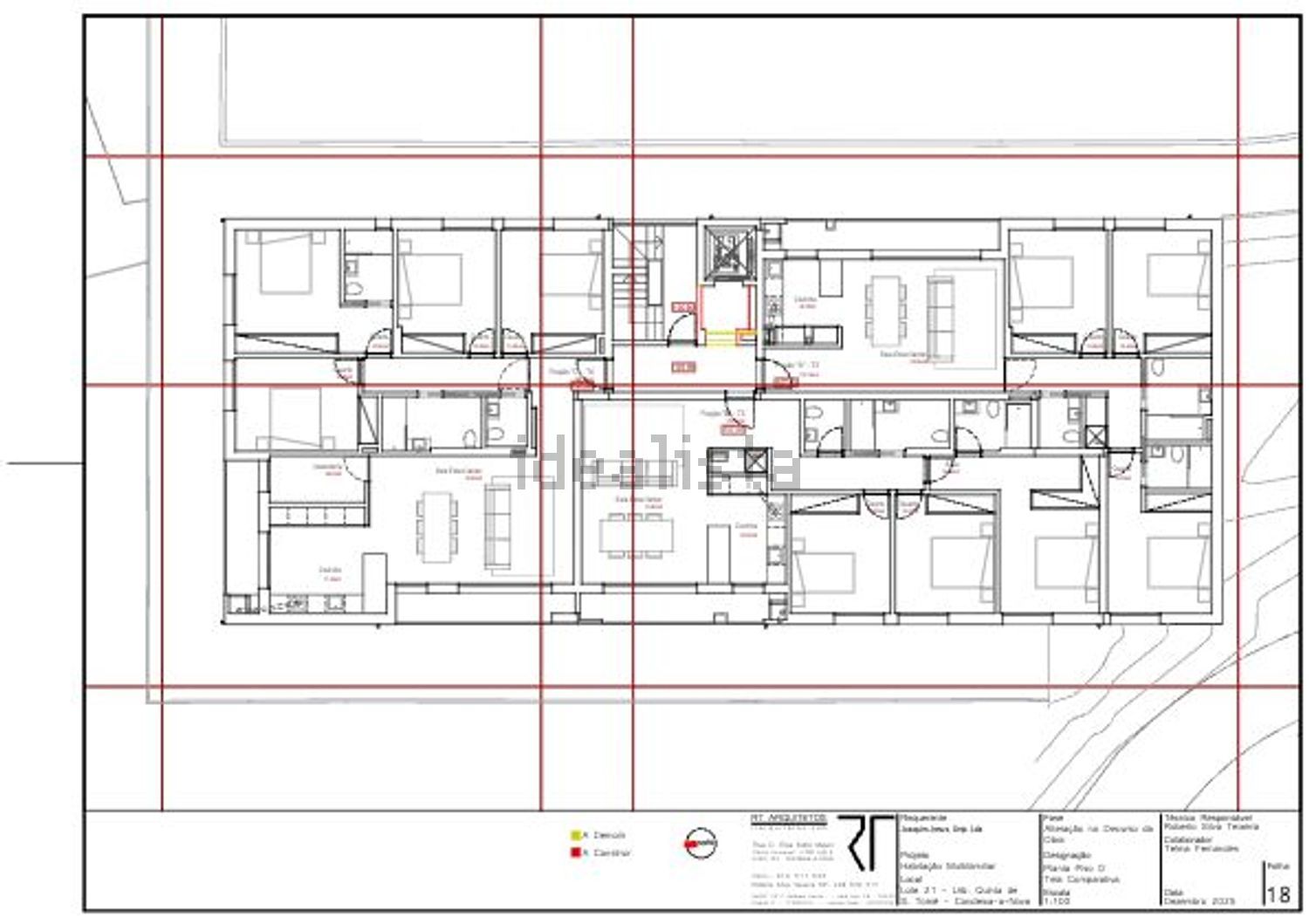 公寓 t4出售在Rua da Quinta São Tomé s/n - 平面图