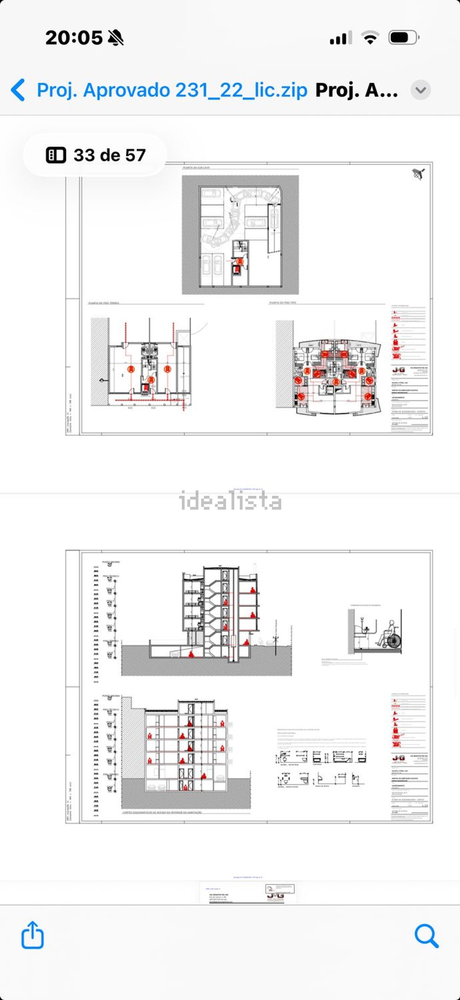 公寓 t3出售在Estrada Flamenga, 22 - 平面图