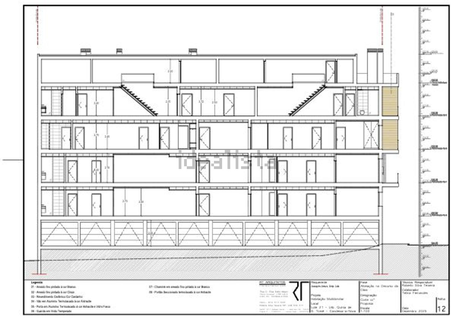 公寓 t4出售在Rua da Quinta São Tomé s/n - 平面图