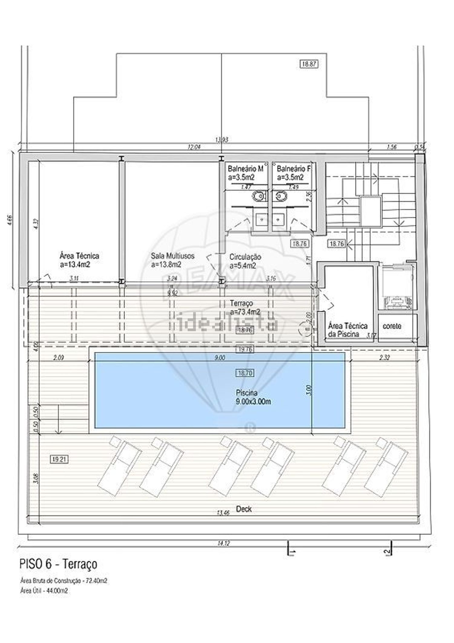 公寓 t4出售在Avenida 24 de Julho - 平面图