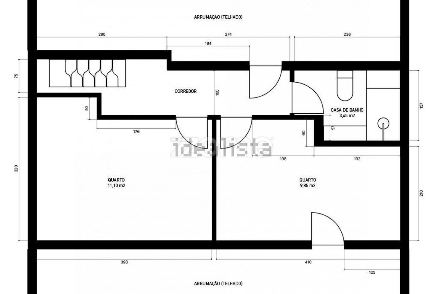 公寓 t3出售在Rua Paiva de Andrade, 18 - 平面图