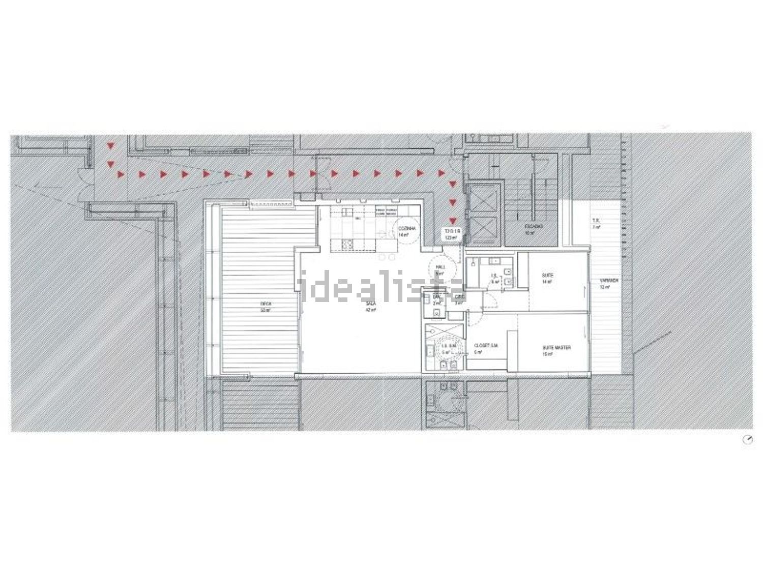 公寓 t2出售在 Centro - 平面图