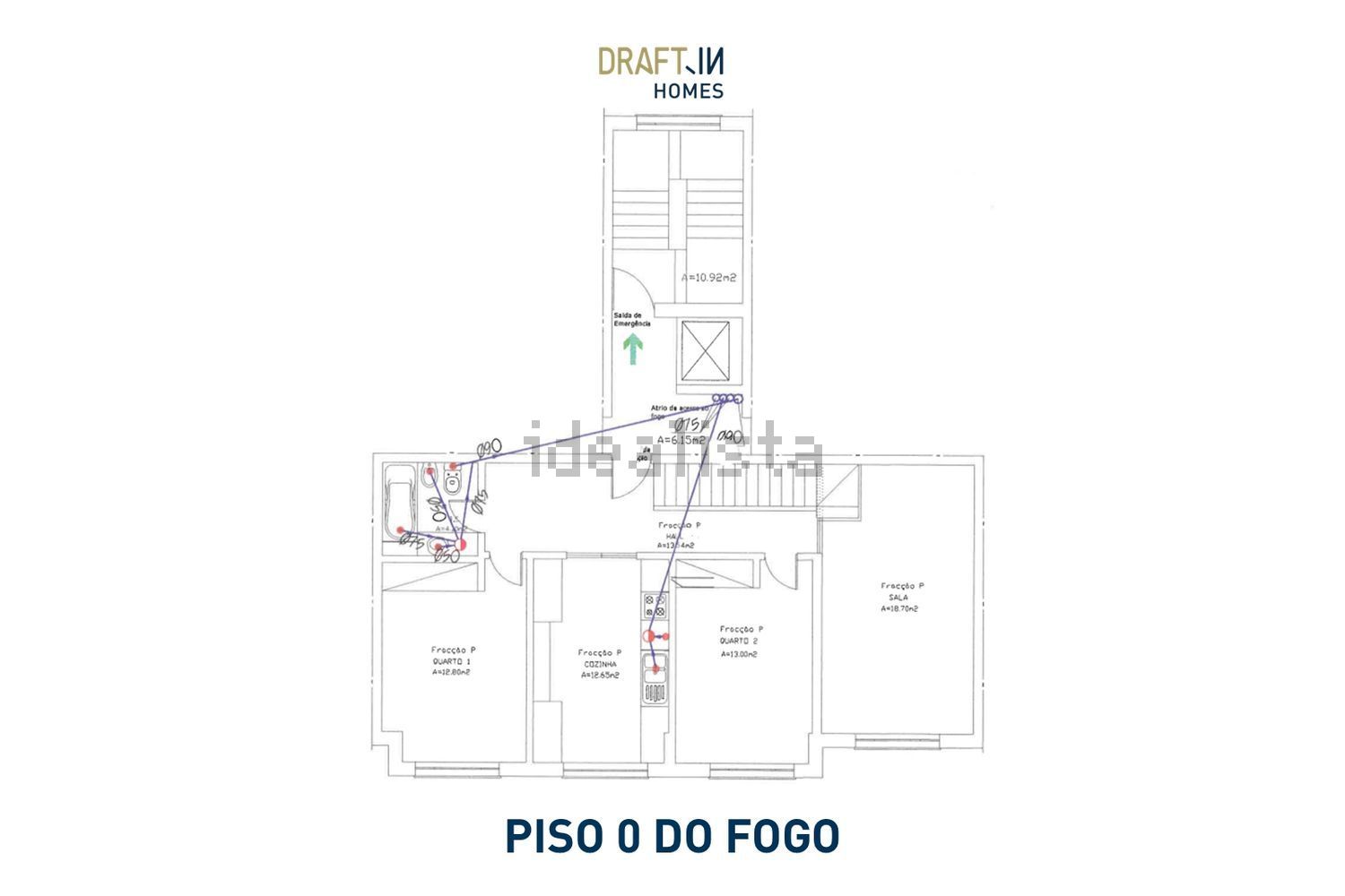 公寓 t3出售在Avenida Manuel Joaquim Pereira, 44 - 平面图