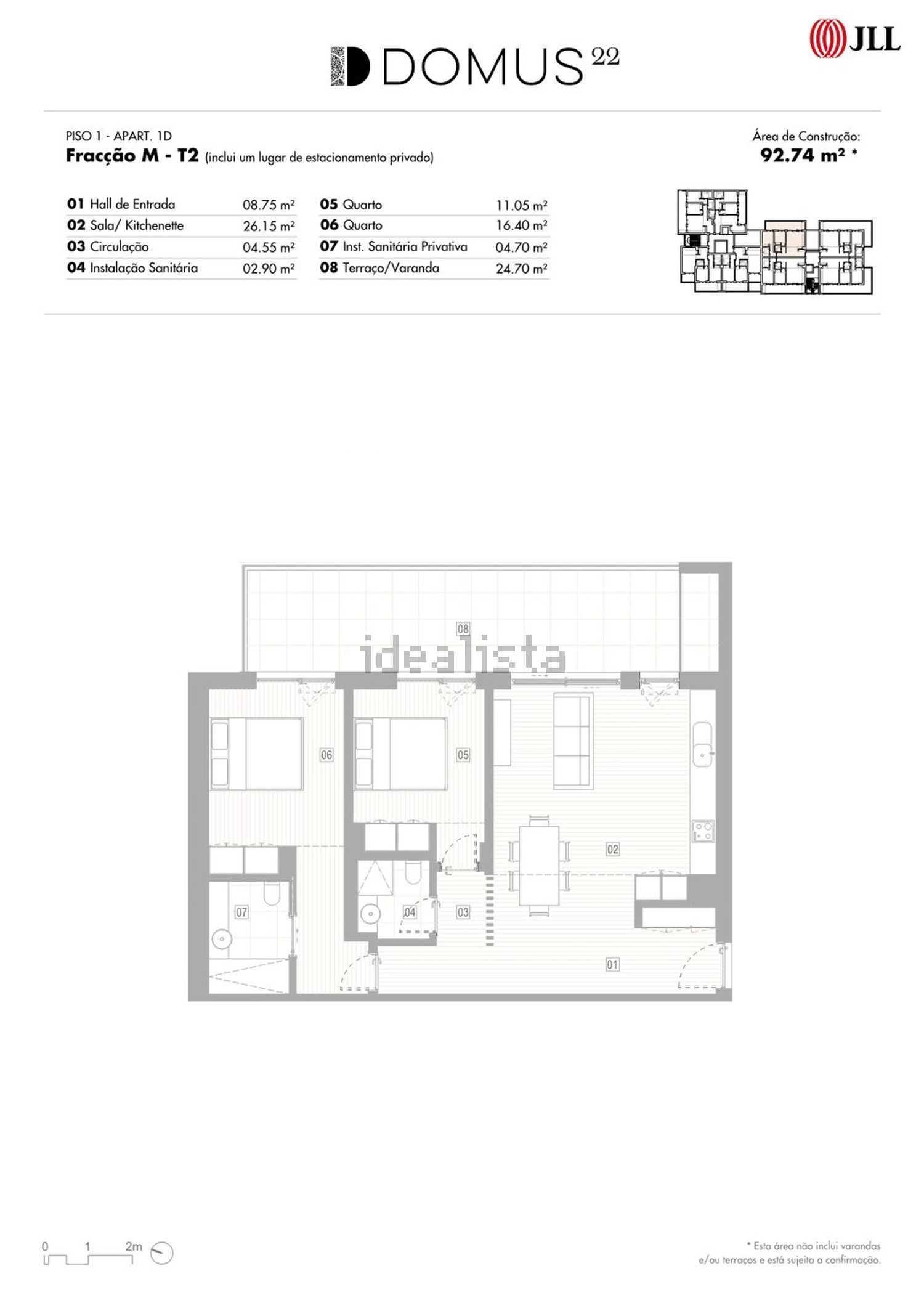 公寓 t2出售在Rua Regimento de Infantaria 2, 3 - 平面图