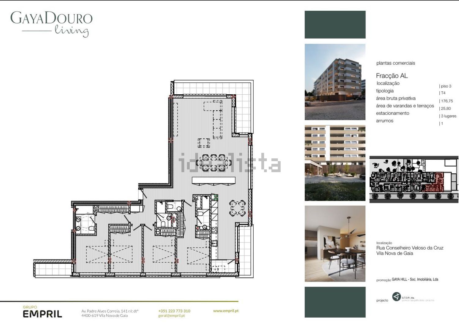 公寓 t4出售在Rua Fonte Santa, 88 - 平面图