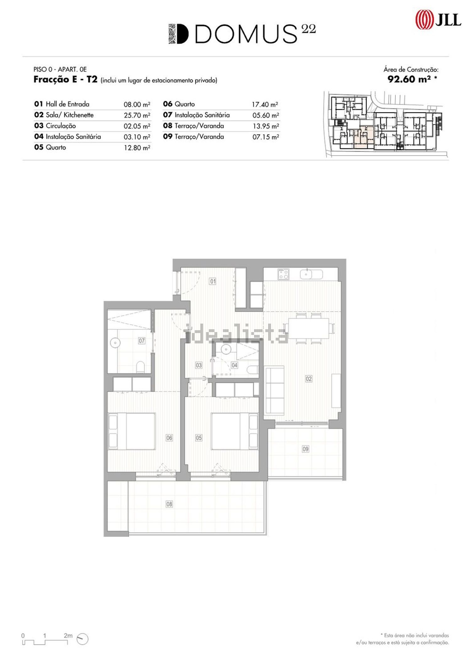 公寓 t2出售在Rua Regimento de Infantaria 2, 3 - 平面图