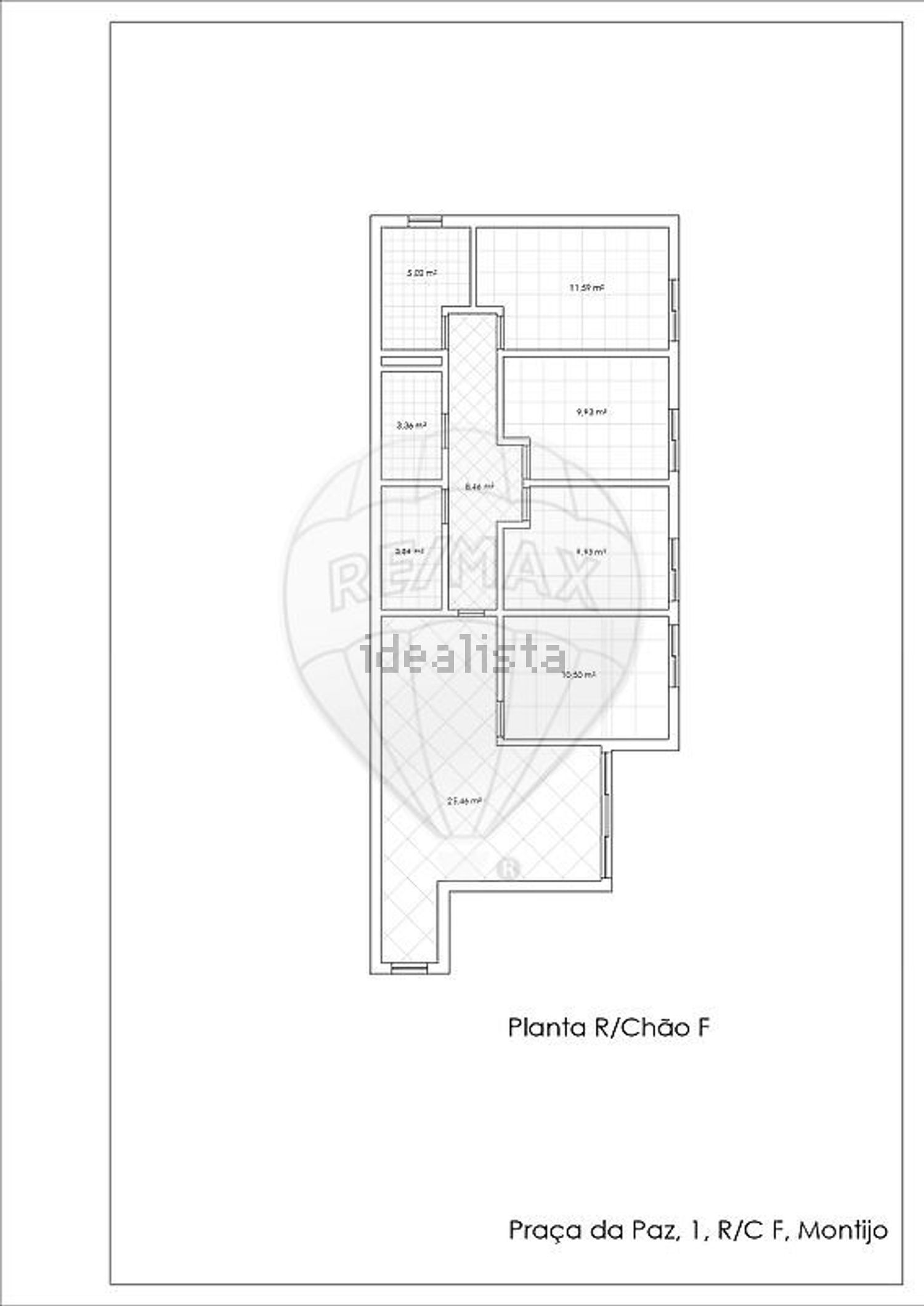 公寓 t3出售在Rua Fernão de Magalhães - 平面图