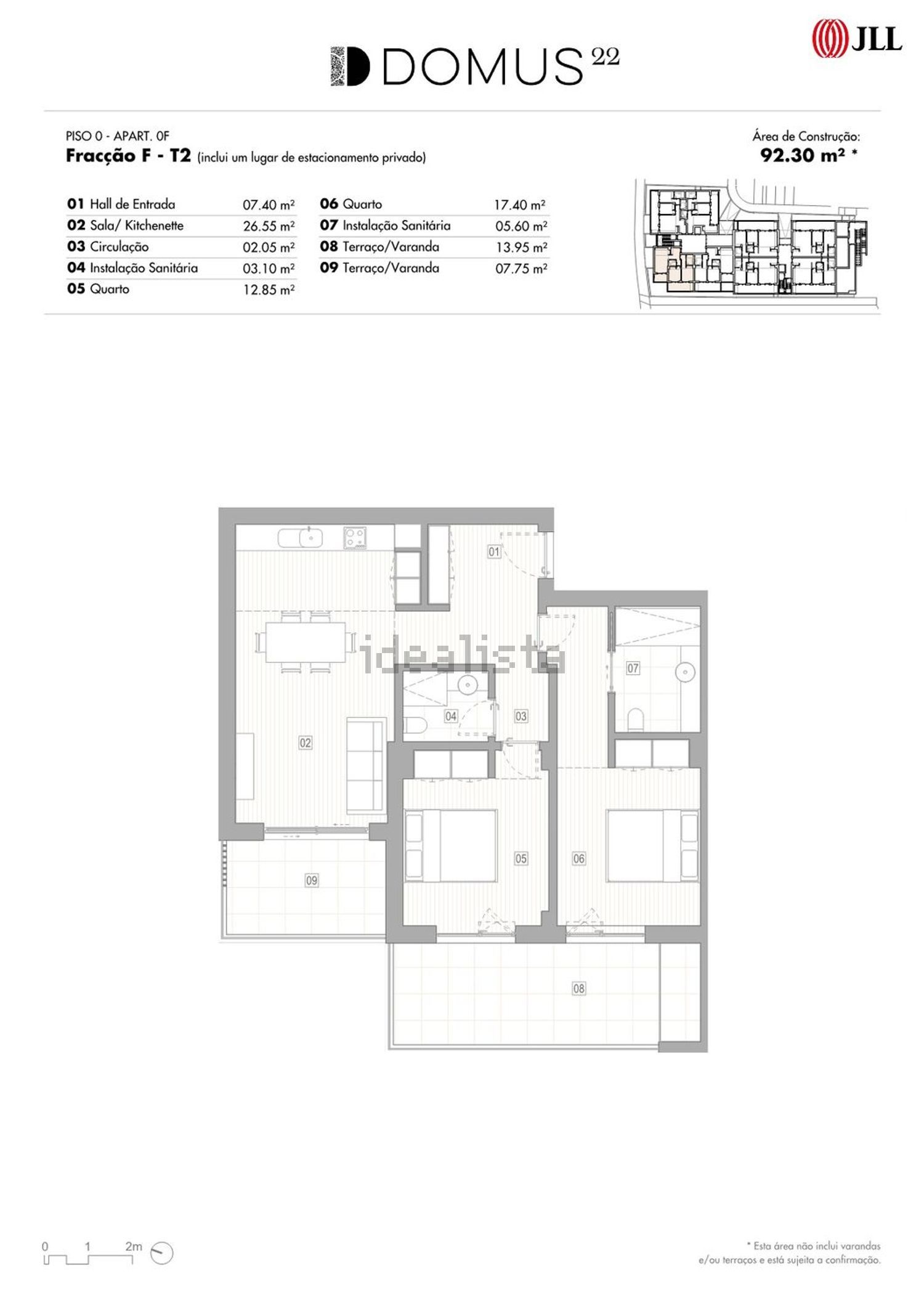 公寓 t2出售在Rua Regimento de Infantaria 2, 3 - 平面图